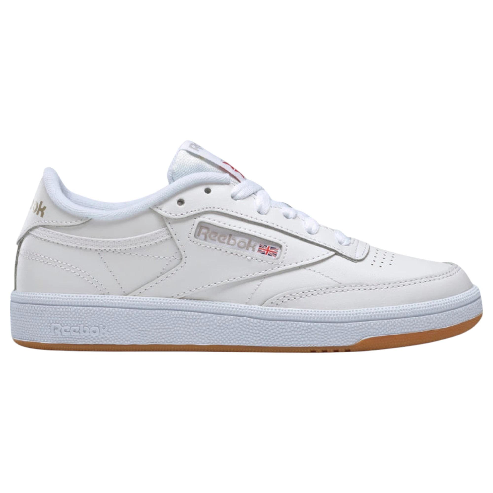 1 Reebok Womens Club C 85 Casual Shoes WHITE/LIGHT GREY/GUM, 1 of 9