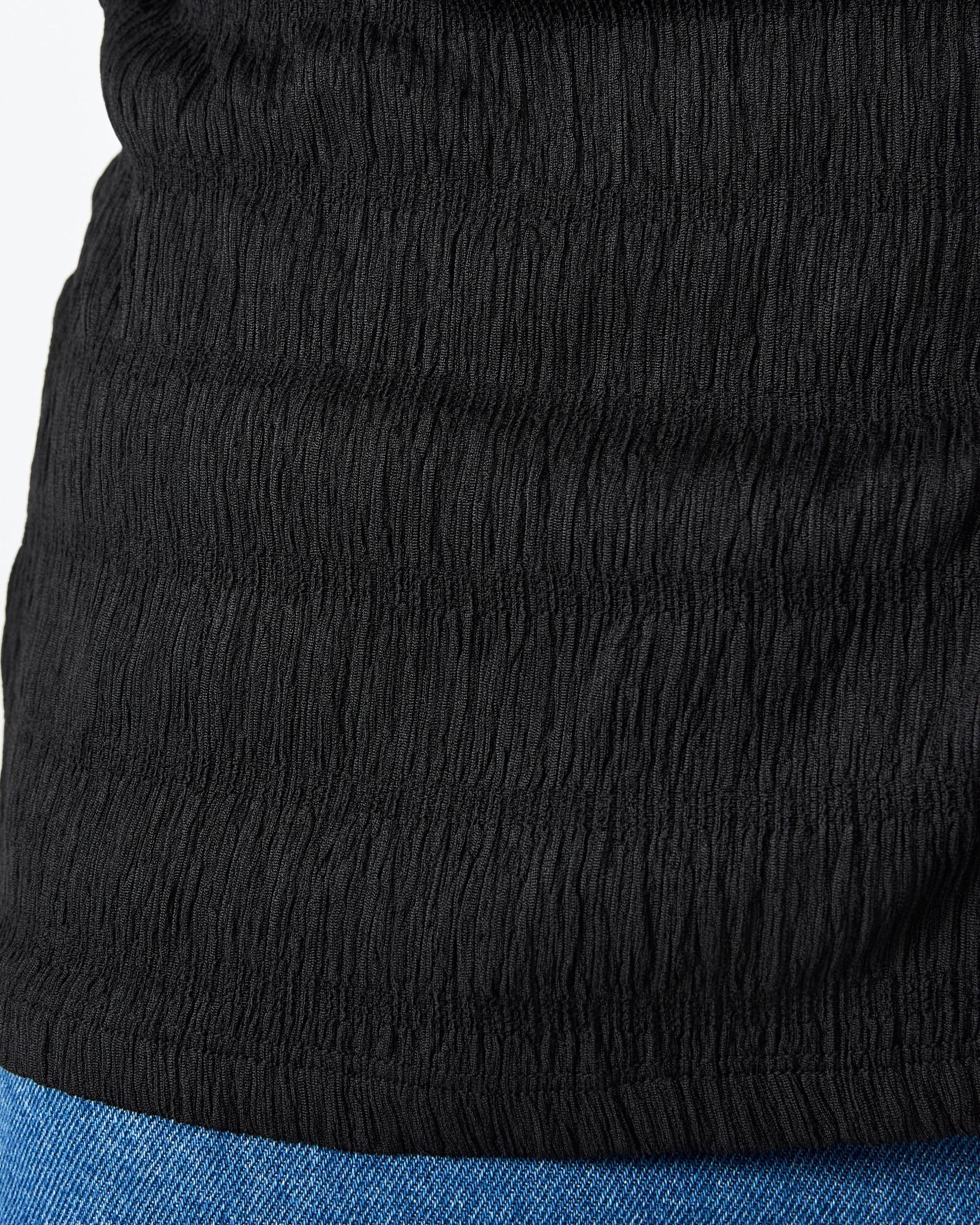 6 Sleeveless Pleat Detail Top Black, 6 of 7