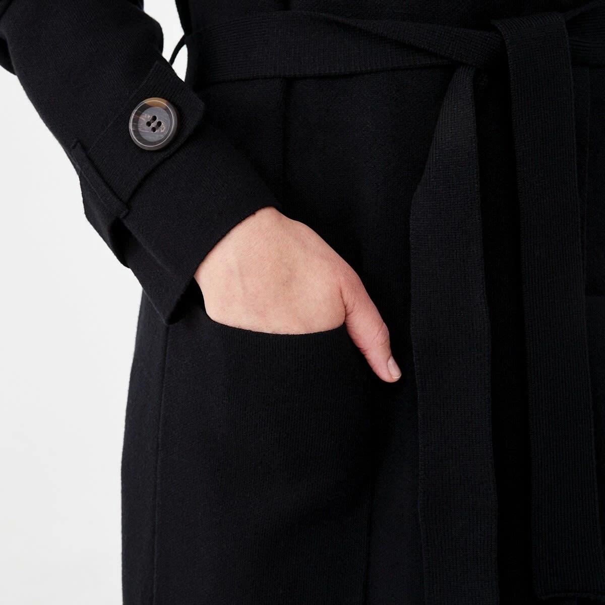 7 Trench Coatigan Black, 7 of 8