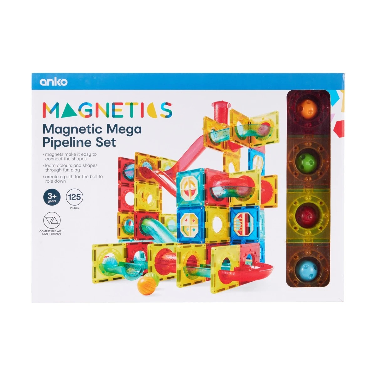8 125 Piece Magnetic Pipeline Tiles Set, 8 of 10