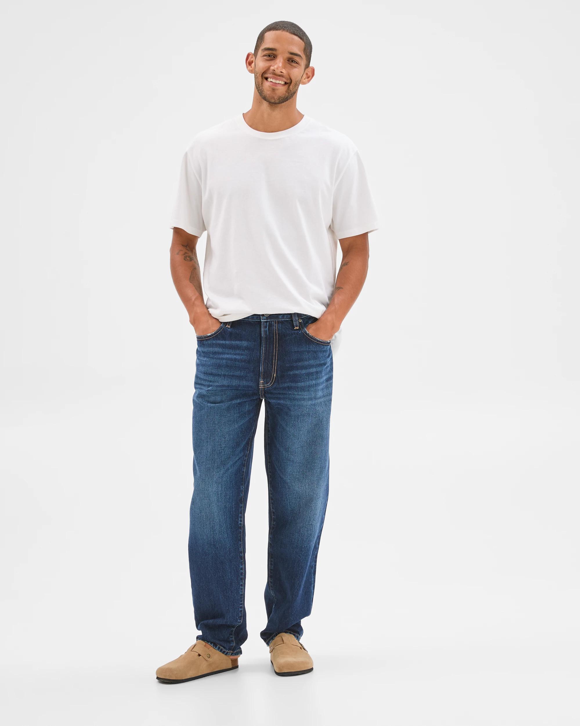1 Target Man Relaxed Fit Denim Jeans DARK BLUE, 1 of 6