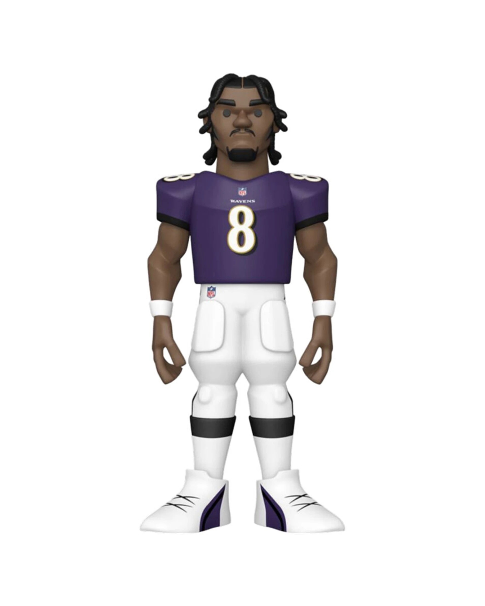 1 NFL Football Lamar Jackson Vinyl Action Figure 12in Sleek Display Box Premium - Purple, 1 of 5