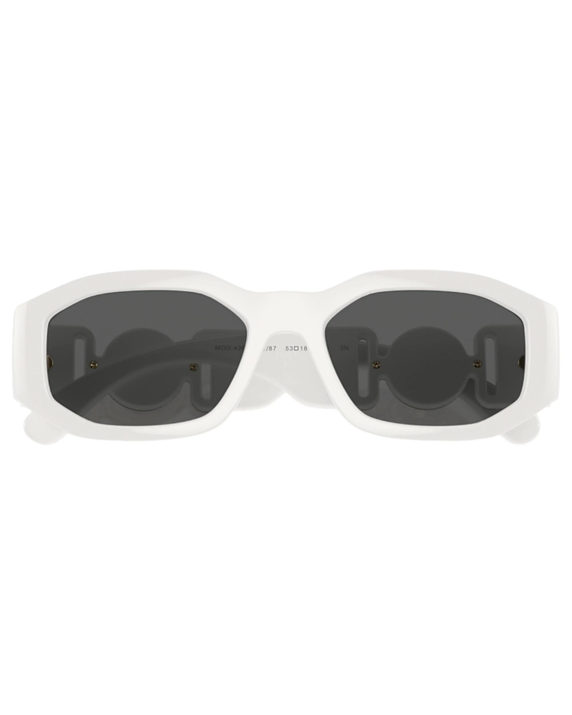 3 Versace Unisex VE4361 401/87 Irregular Dark Grey Sunglasses BLACK, 3 of 5