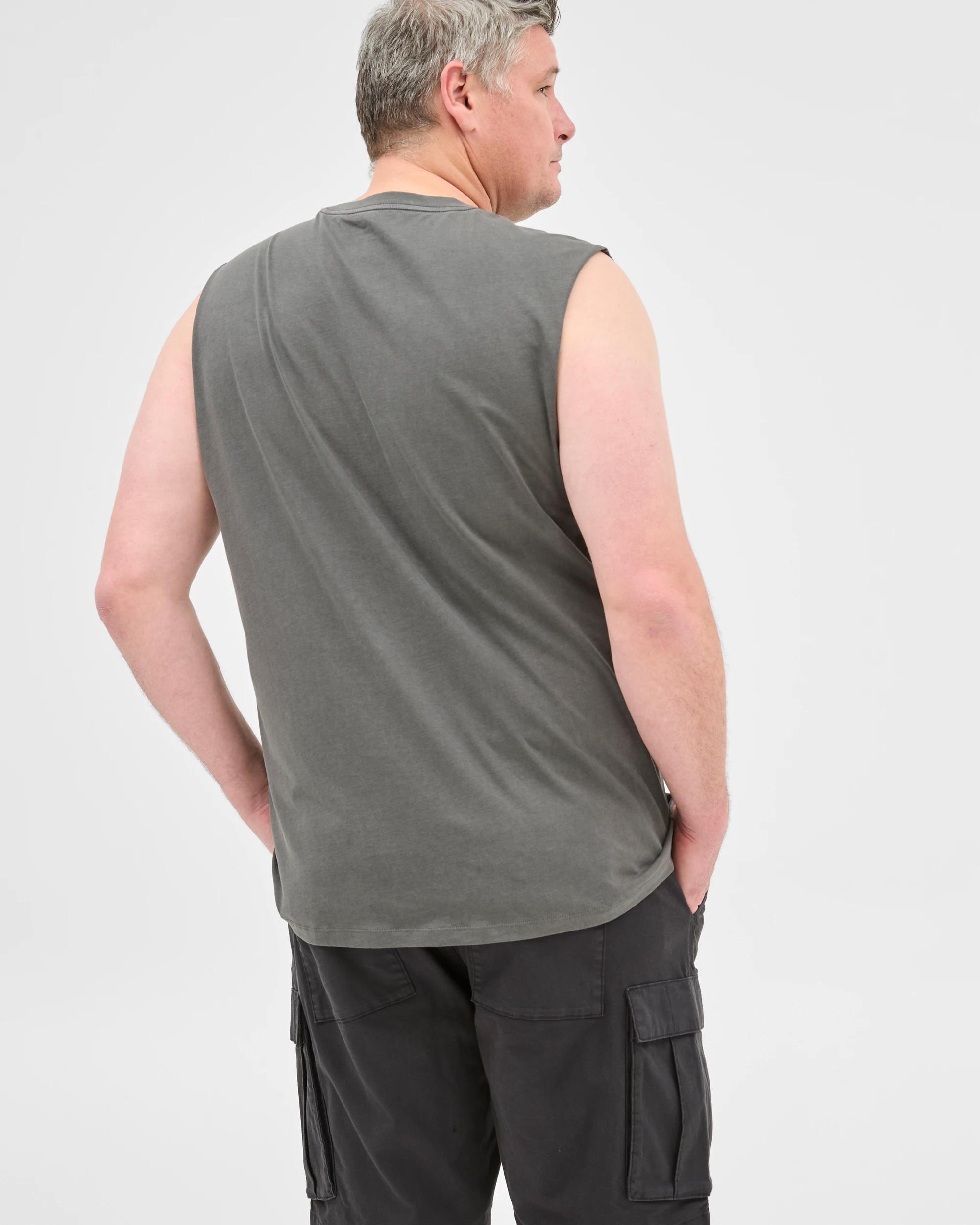 3 Target Plus Size Australian Cotton Plain Tank Top BLACK, 3 of 6