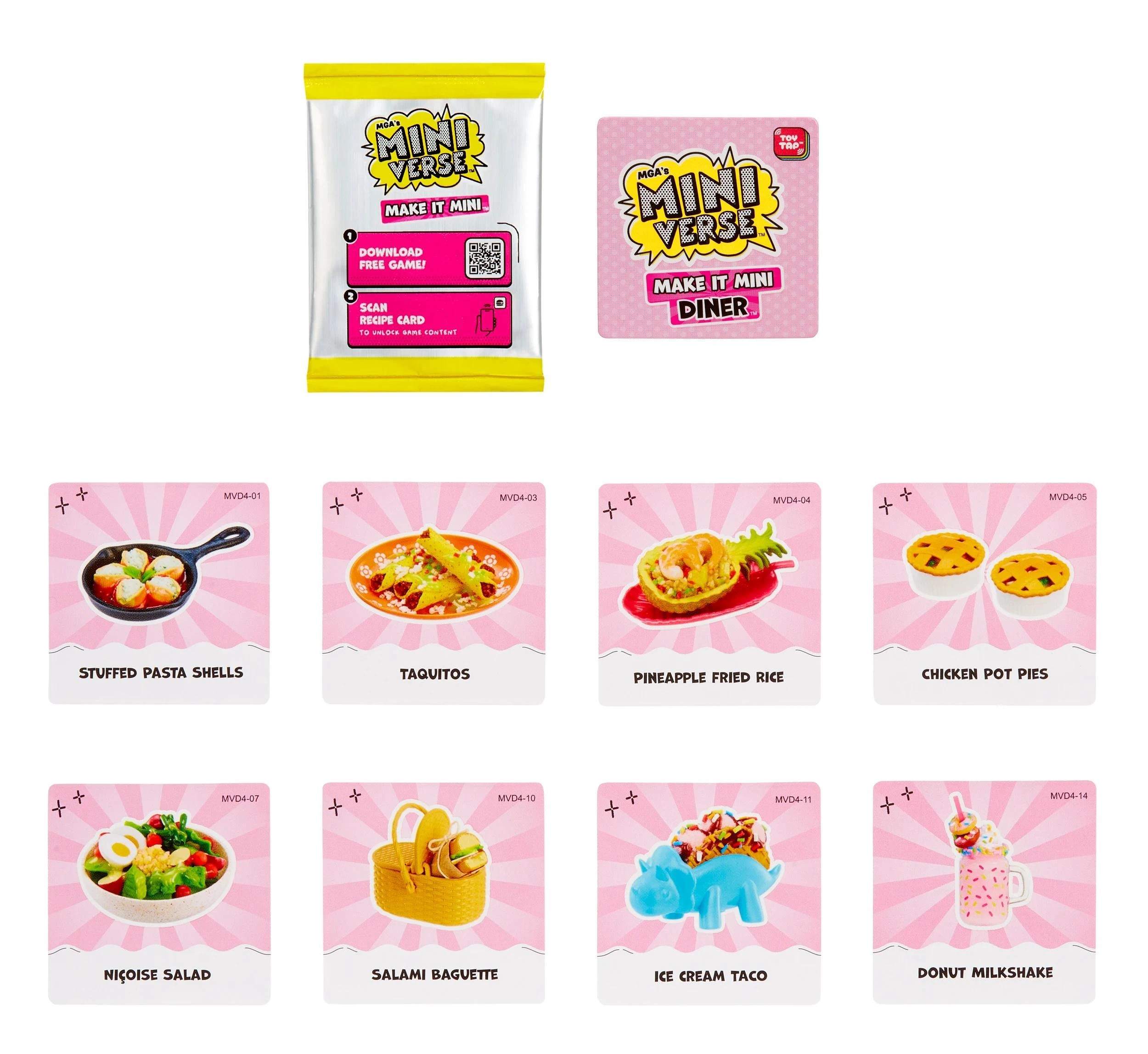 6 MGA's Miniverse- Make It Mini Foods: Diner PDQ Series 4 - Assorted - Multi, 6 of 7