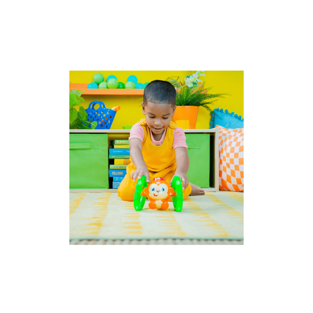 4 Bright Starts Roll And Glow Monkey Interactive Lights And Sounds Toy 6 Months - Multi, 4 of 5