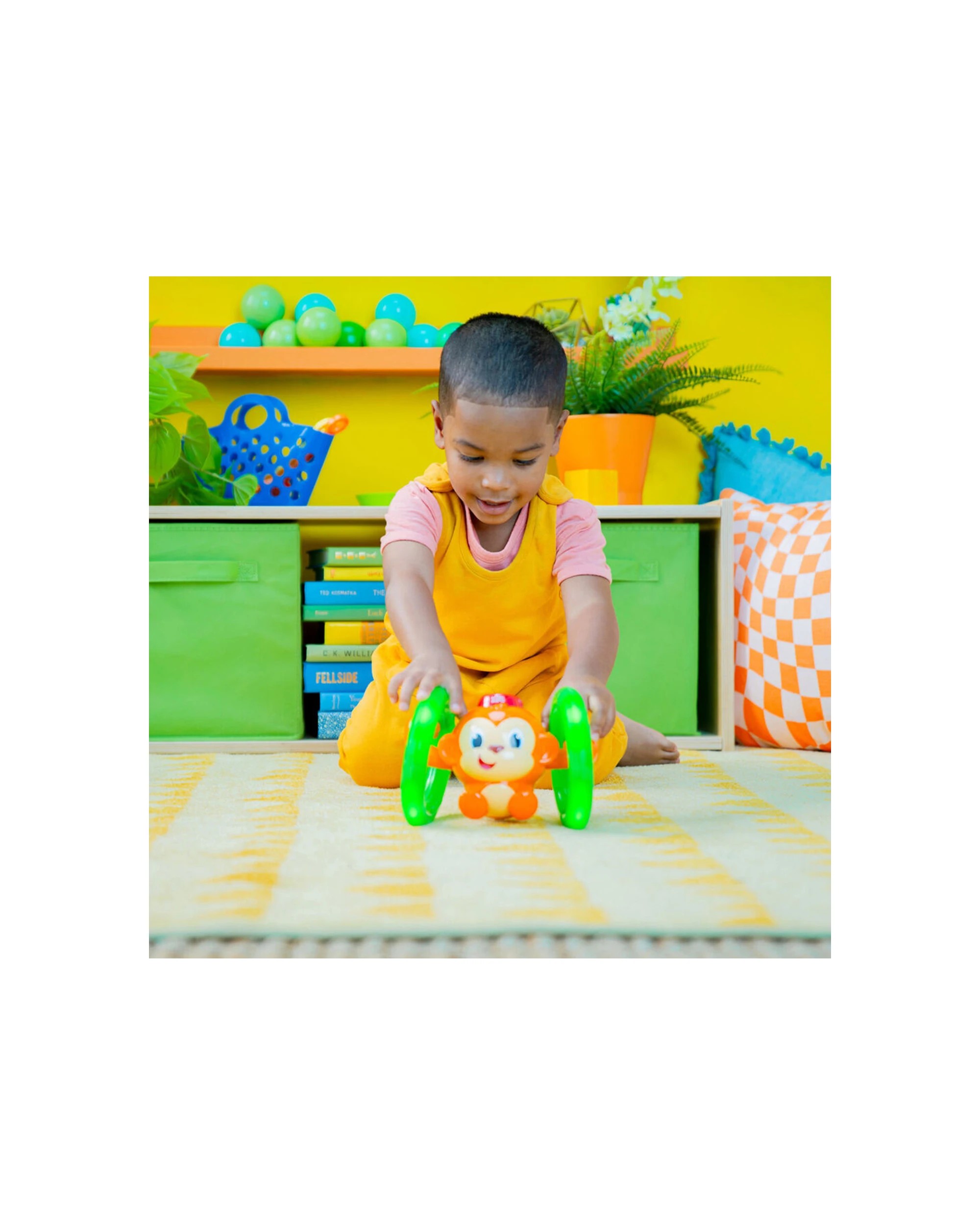 4 Bright Starts Roll And Glow Monkey Interactive Lights And Sounds Toy 6 Months - Multi, 4 of 5