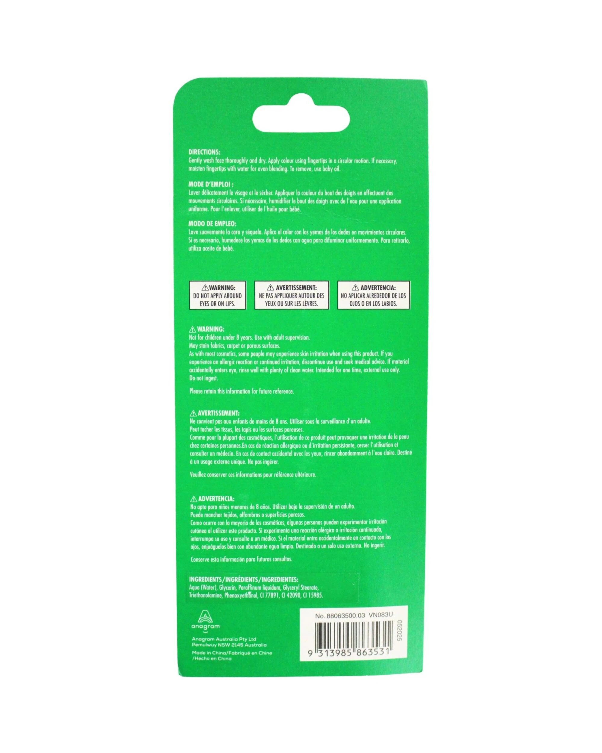 3 Anagram Body Paint Tube 30ml - ONE SIZE - Green, 3 of 3