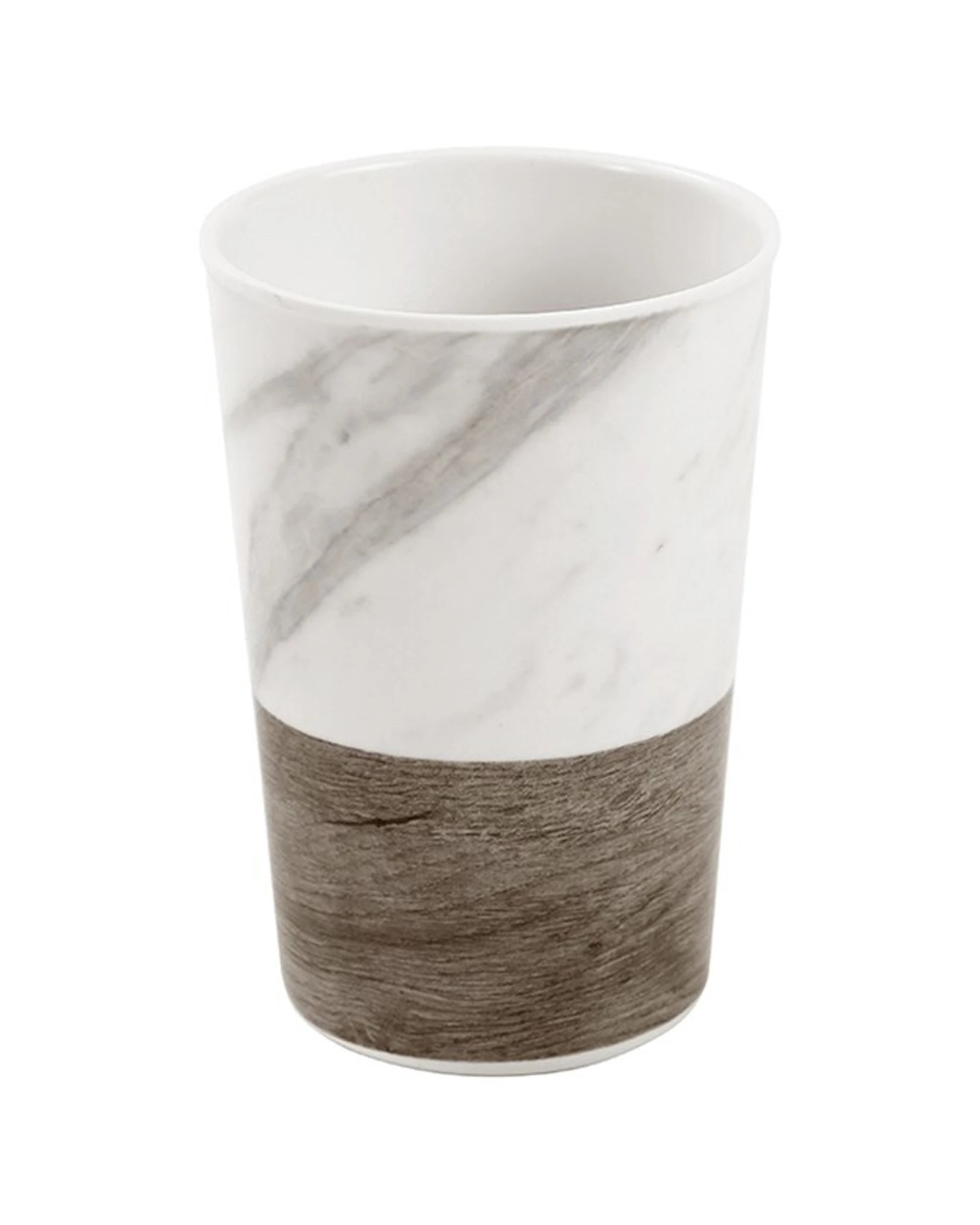 2 Lemon & Lime Melamine Matte 300ml Tumbler Water/juice Drink Cup Endwood Marble
 - Multi, 2 of 3