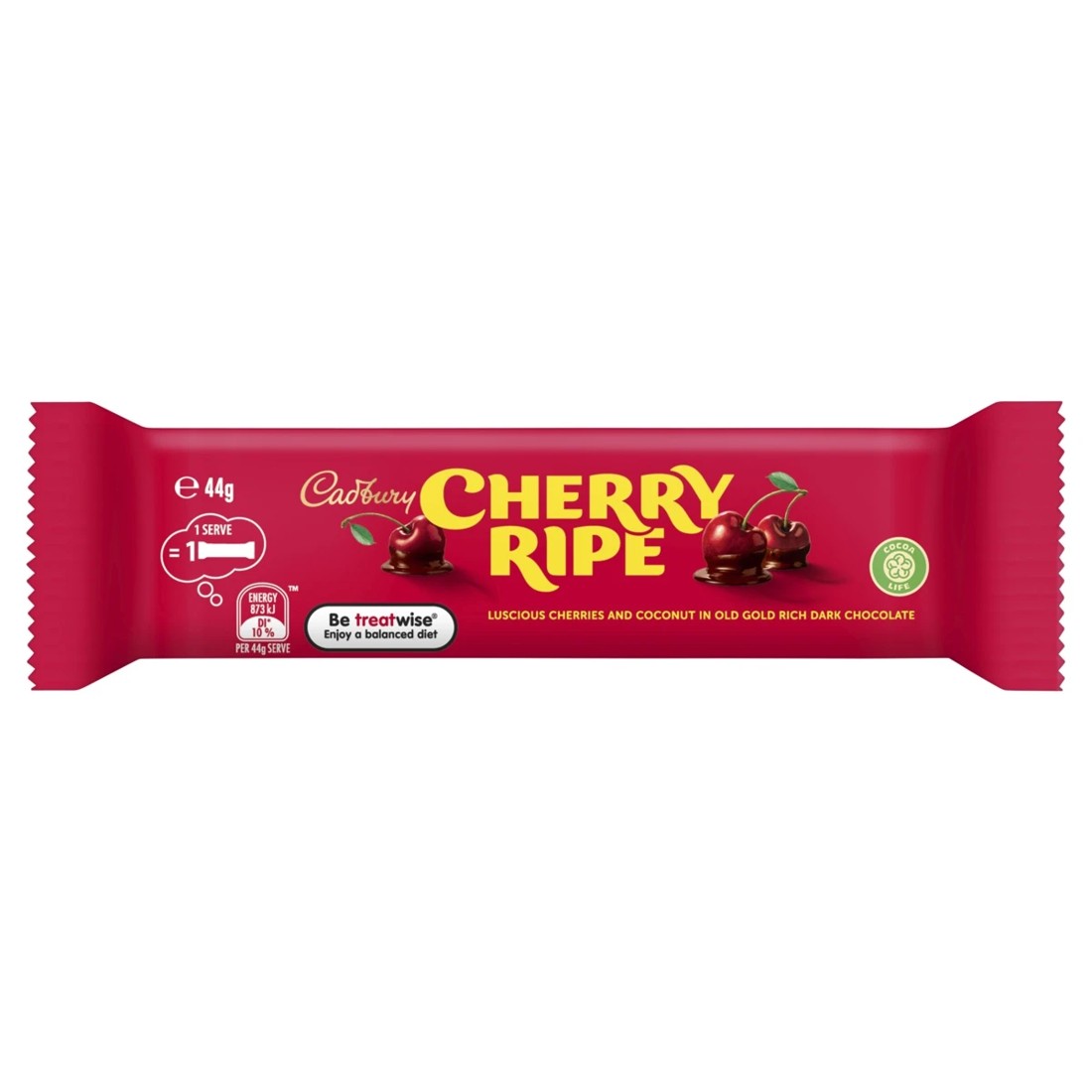 1 Cadbury Cherry Ripe Bar 44g, 1 of 2