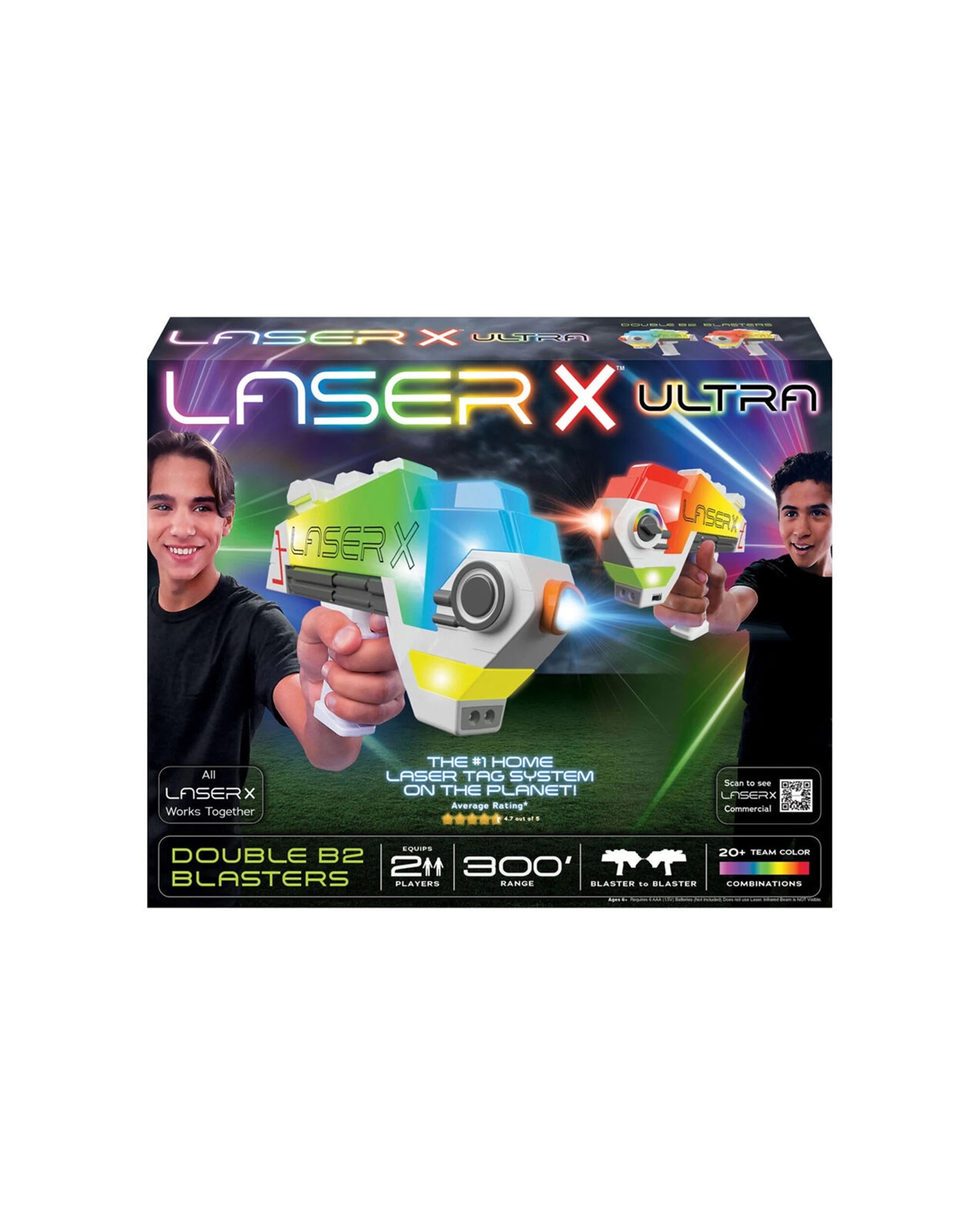 1 Laser X Ultra Double B2 Blaster Laser Tag Set Indoor Outdoor Play 6y And Up, 1 of 1