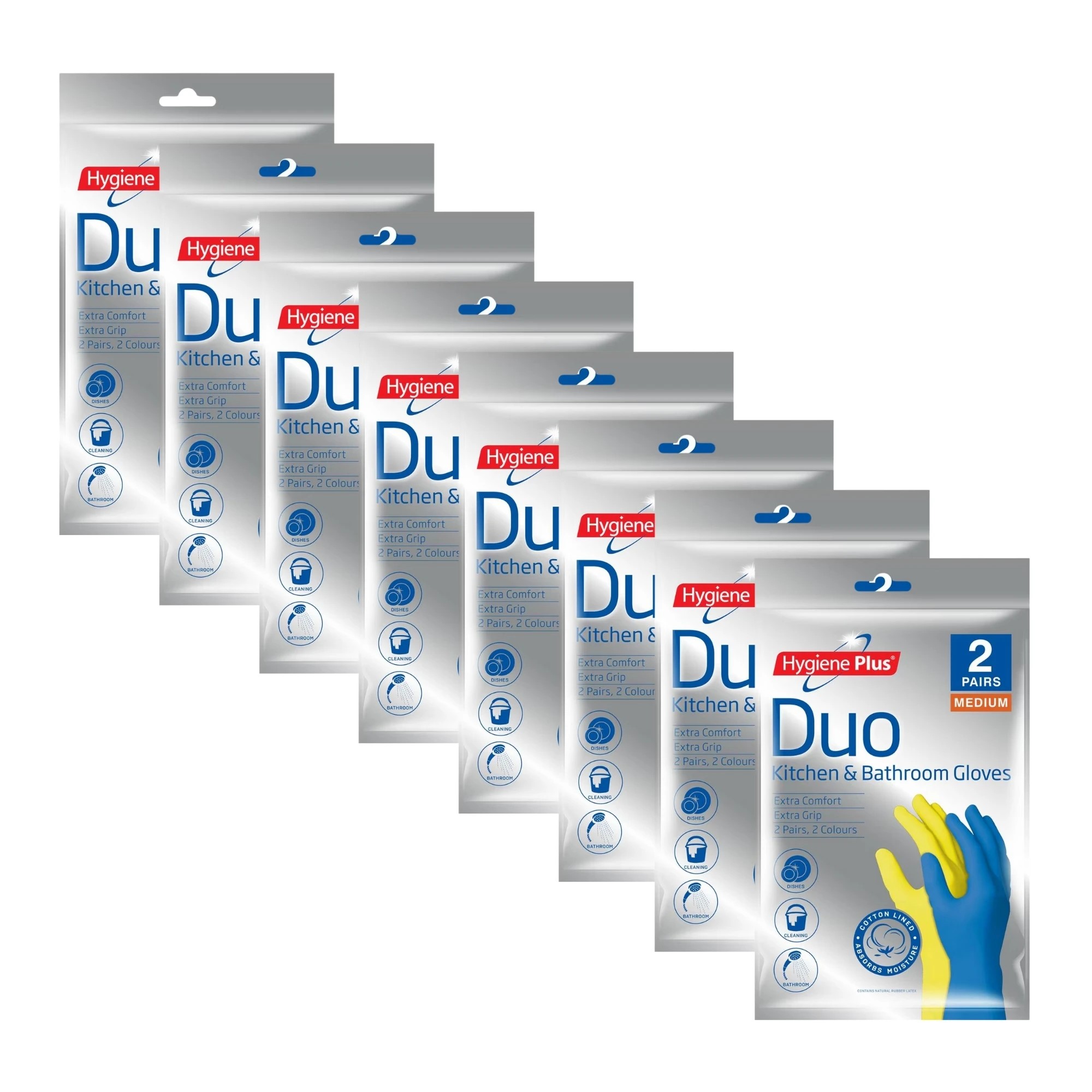 1 Hercules Hygiene Plus Duo Kitchen and Bathroom Gloves 2pk, 1 of 1