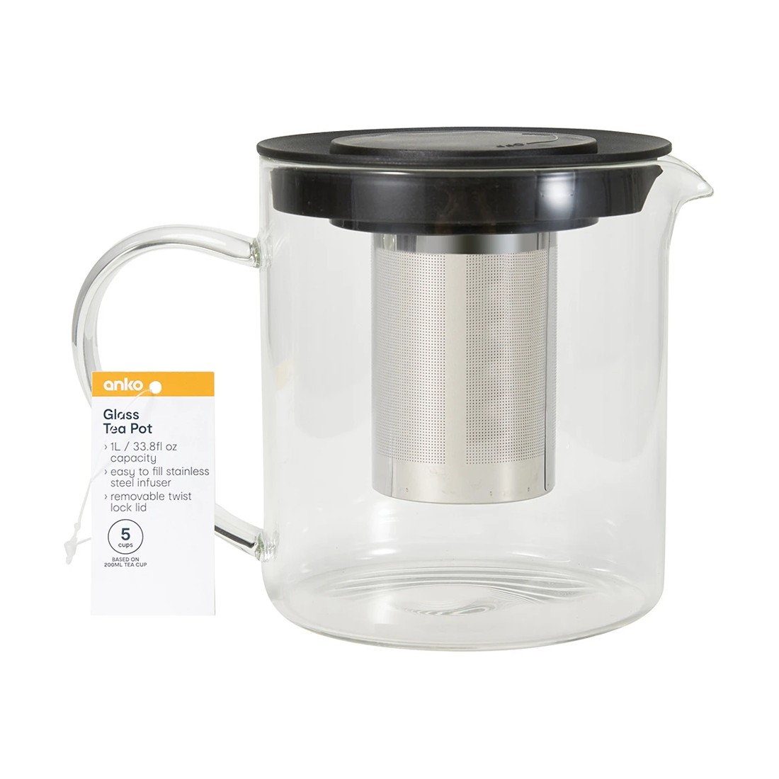 3 1L Glass Tea Pot, 3 of 3