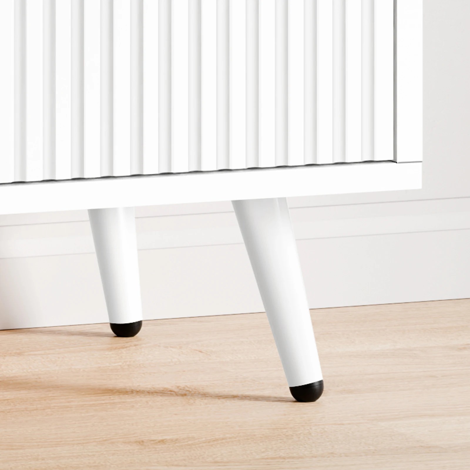 6 Alfordson 4 Chest of Drawers Modern Storage Cabinet Dresser Tallboy - White, 6 of 10