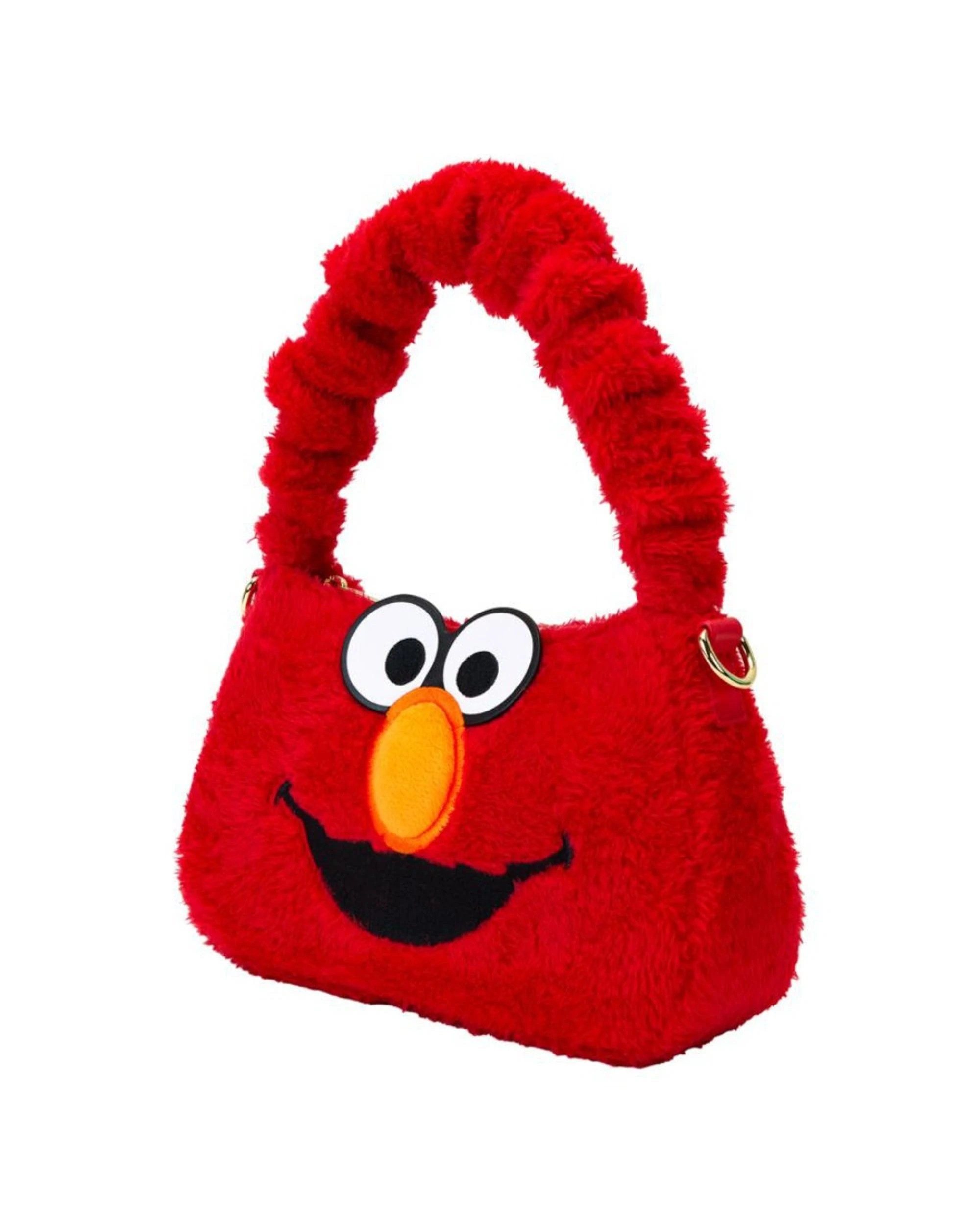 4 Loungefly Sesame Street Elmo 6 inch Plush Crossbody, 4 of 6