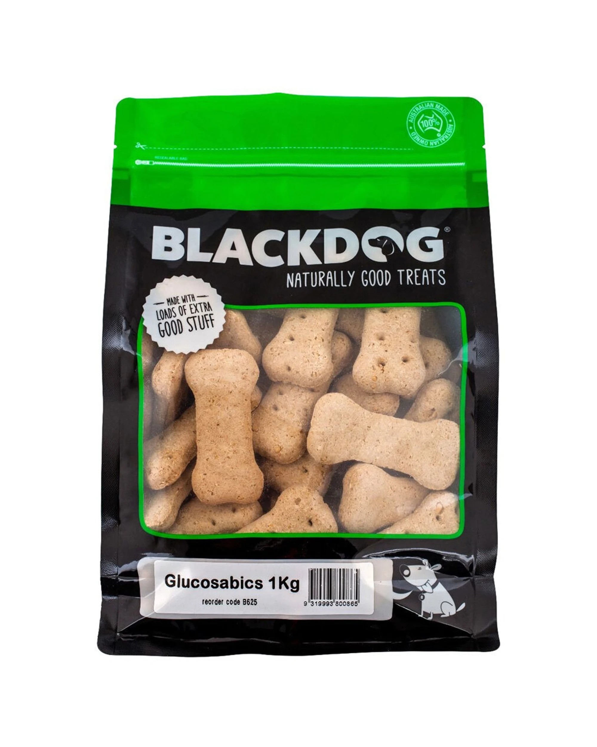 2 Blackdog Premium Biscuits Glucosabic Dog Treats 2 Pack Joint Support - Natural, 2 of 3