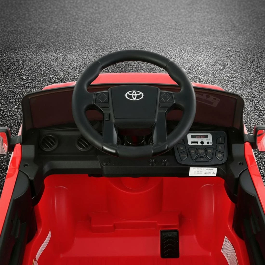 4 Kids Electric Ride On Car Toyota Tacoma Off Road Jeep Toy Cars Remote 12V - Red, 4 of 6