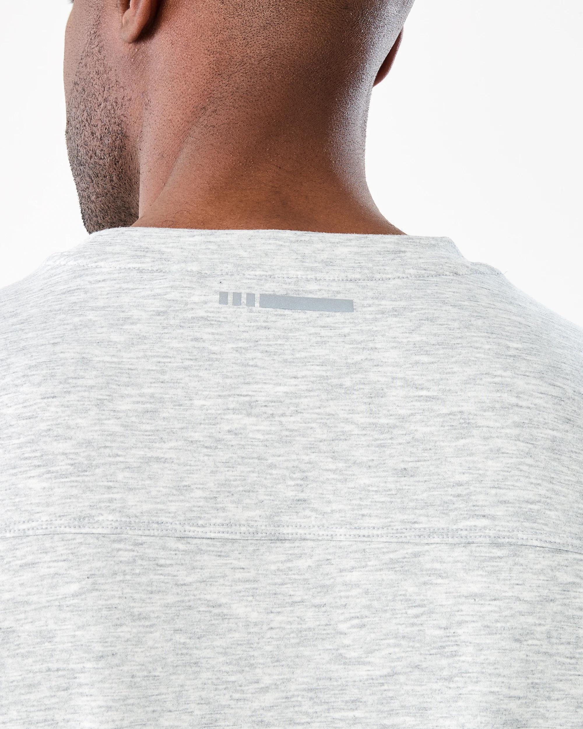 6 Active Mens Oversized Scuba T-shirt GREY MARLE CORE, 6 of 7