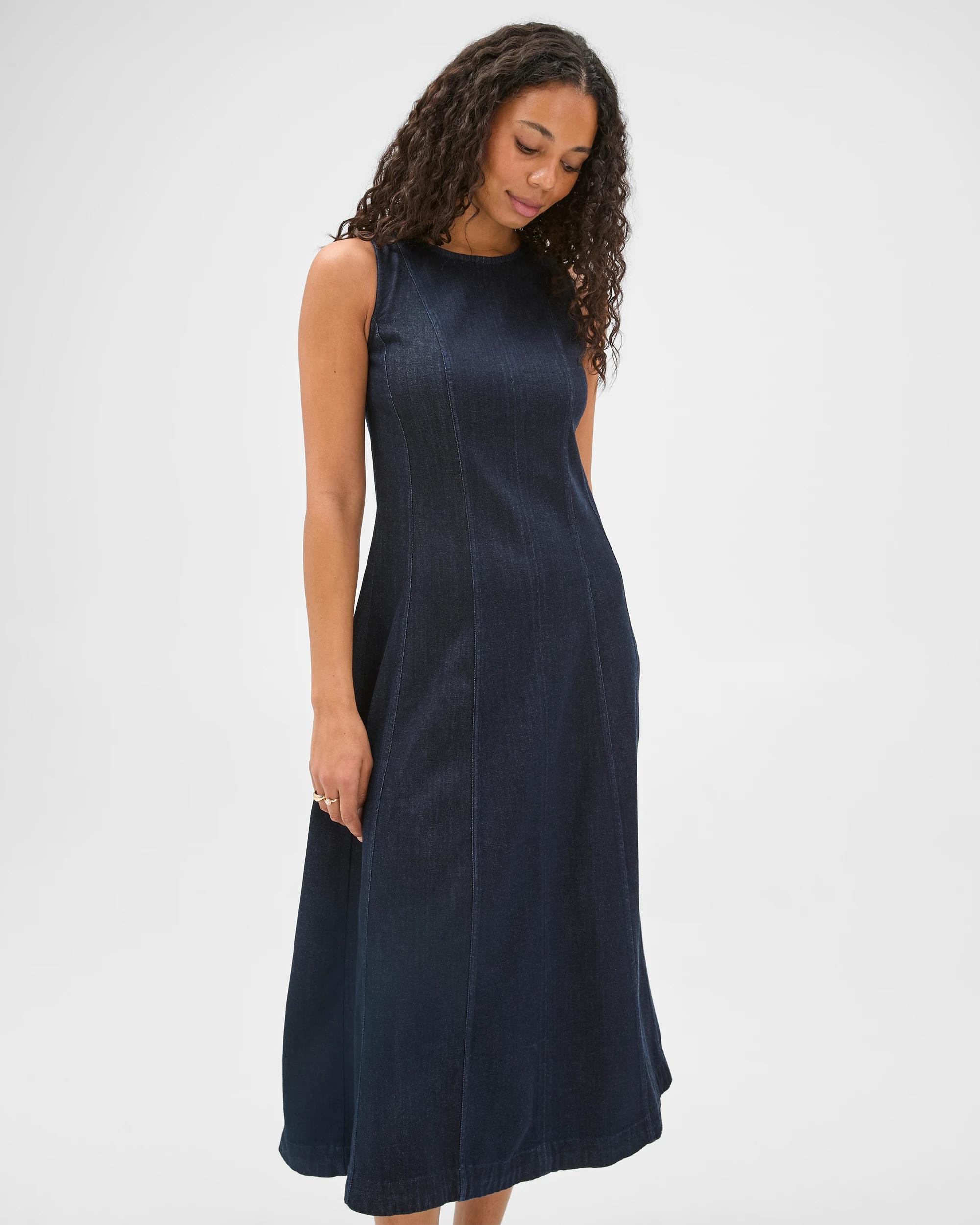 2 Target Denim Denim Maxi Dress RINSE, 2 of 6