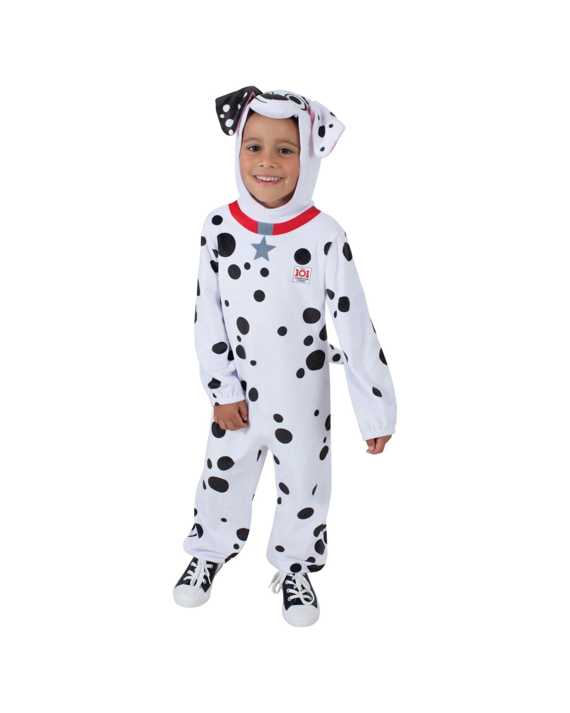 1 Disney 101 Dalmatians Jumpsuit Dog Costume Size Toddler - Multi, 1 of 3
