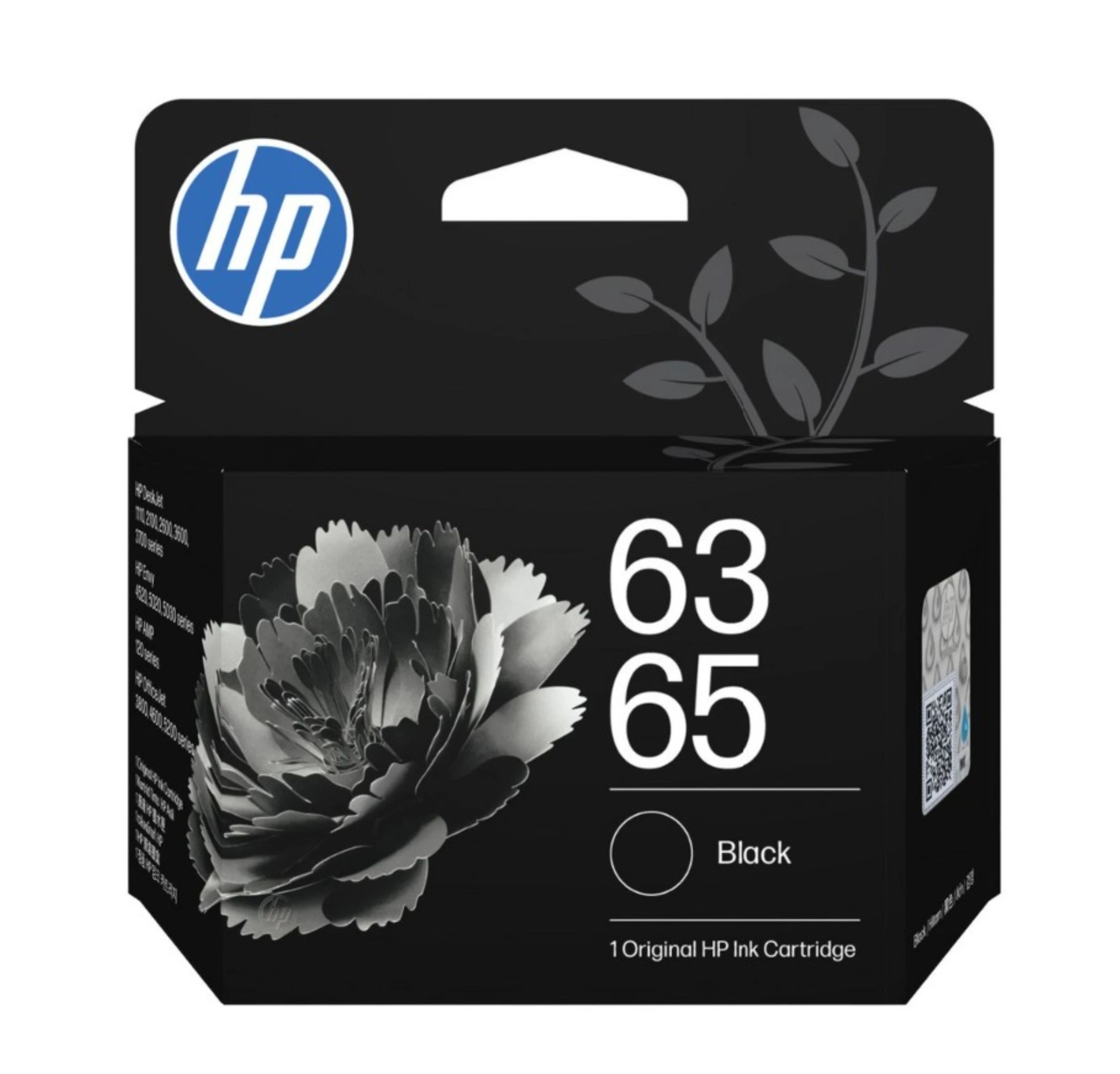 1 HP 63/65 Ink Cartridge - Black, 1 of 1