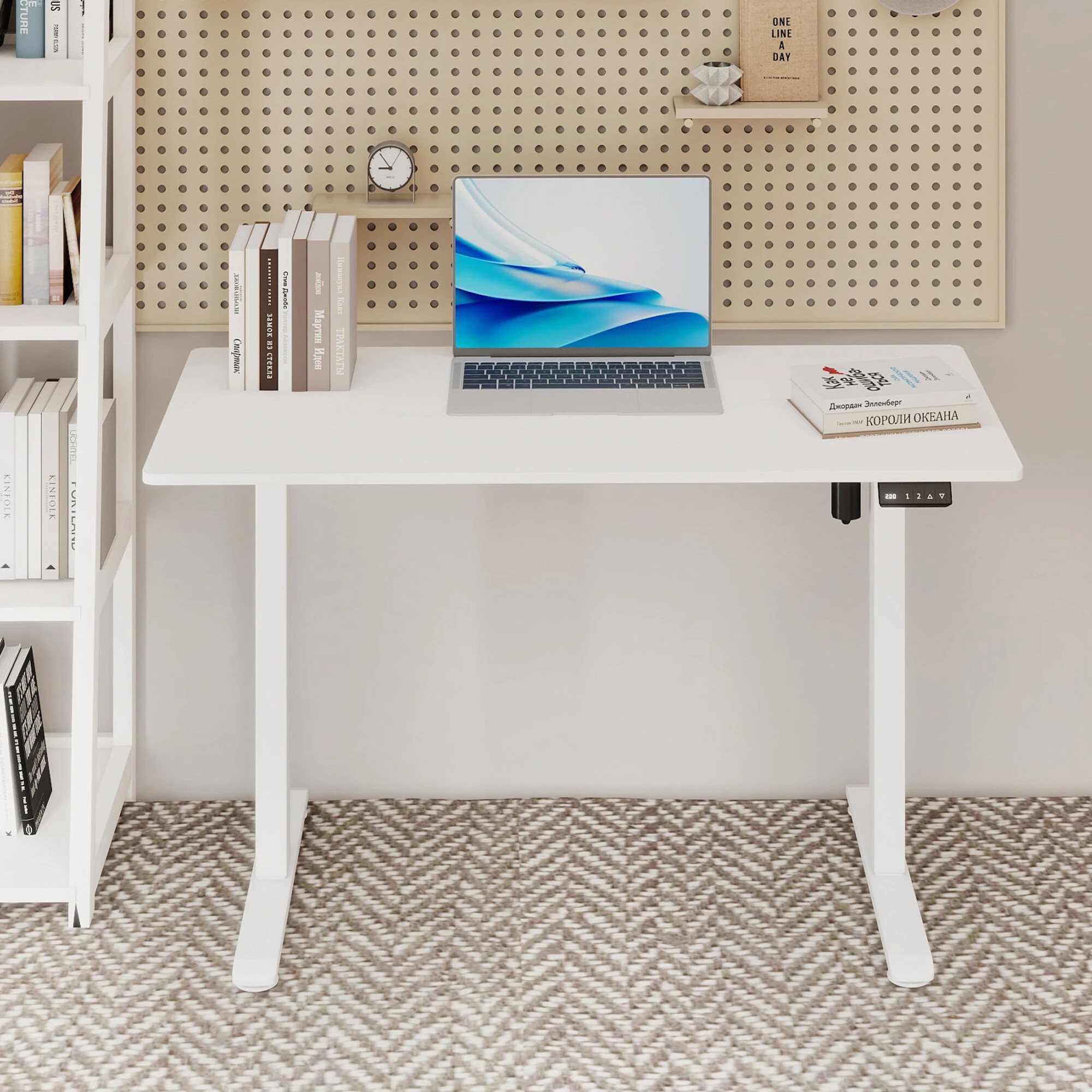 7 Levede Electric Standing Desk 110cm - White, 7 of 9