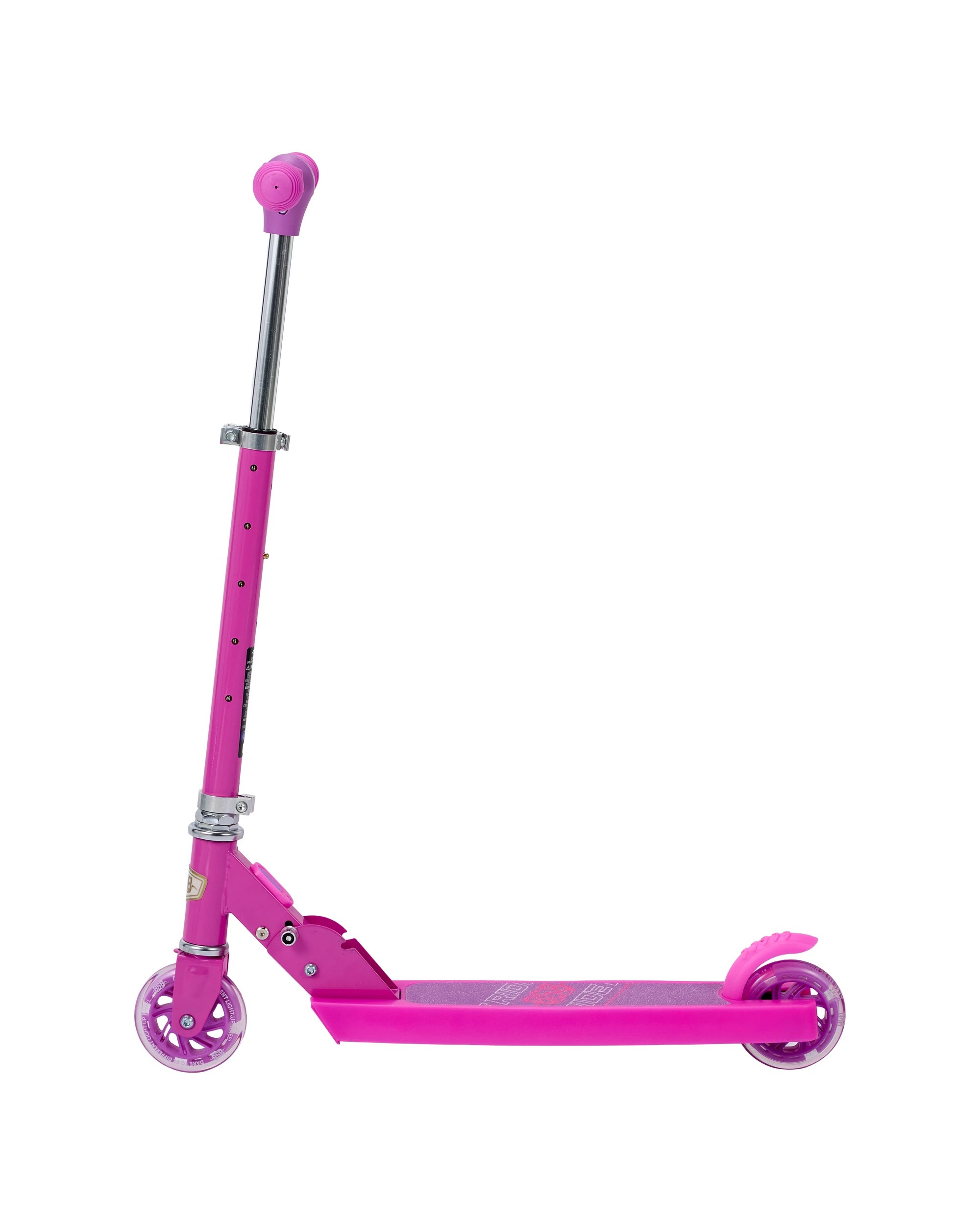 2 858 Light Up Folding Scooter - Pink, 2 of 9