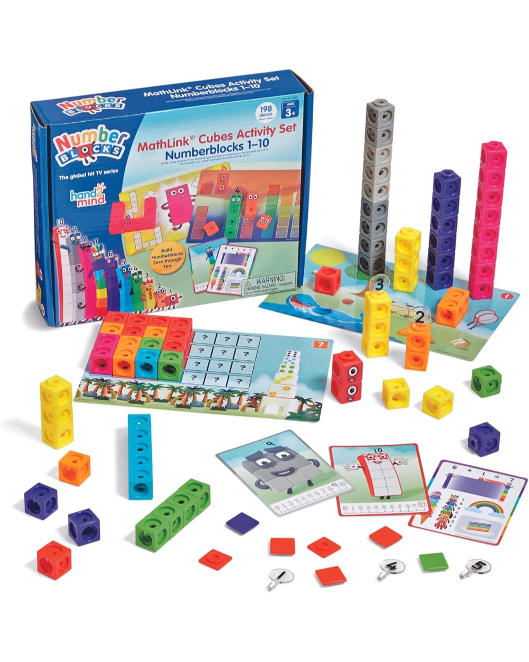 1 Mathlink Cubes Numberblocks 1-10 Activity Set, 1 of 6