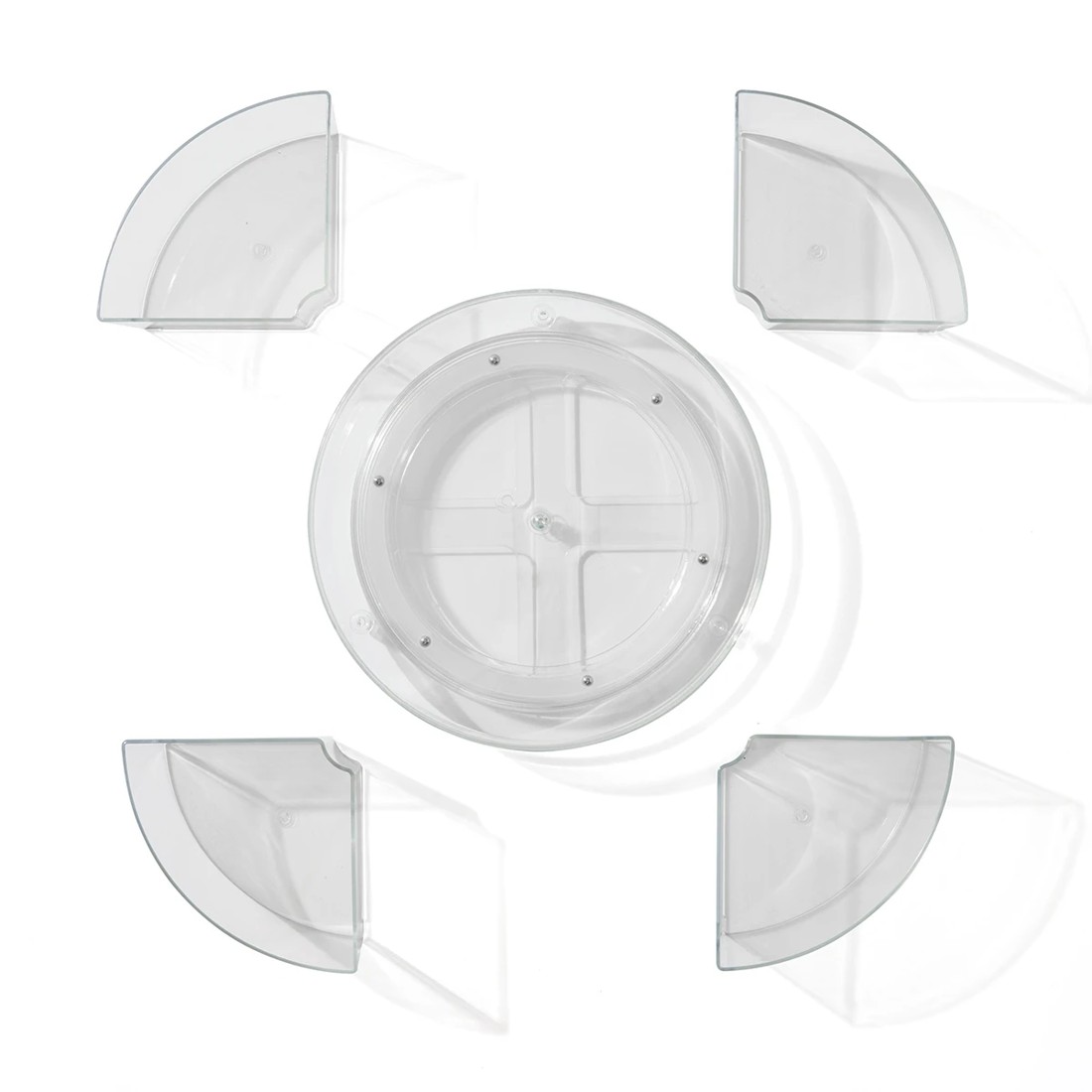 7 Plastic Turntable with Bins, 7 of 9