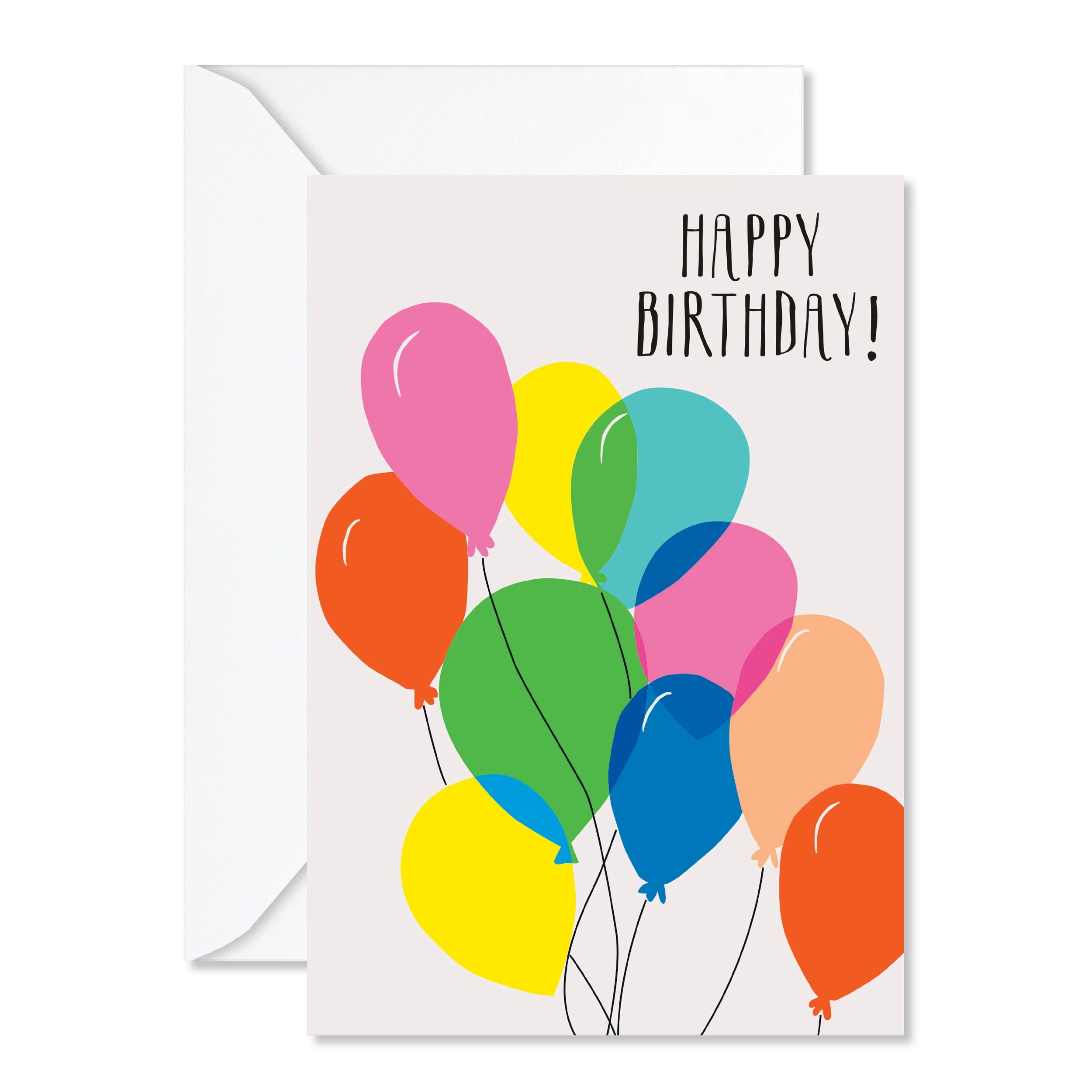 1 Hallmark Birthday Card - Balloons, 1 of 3