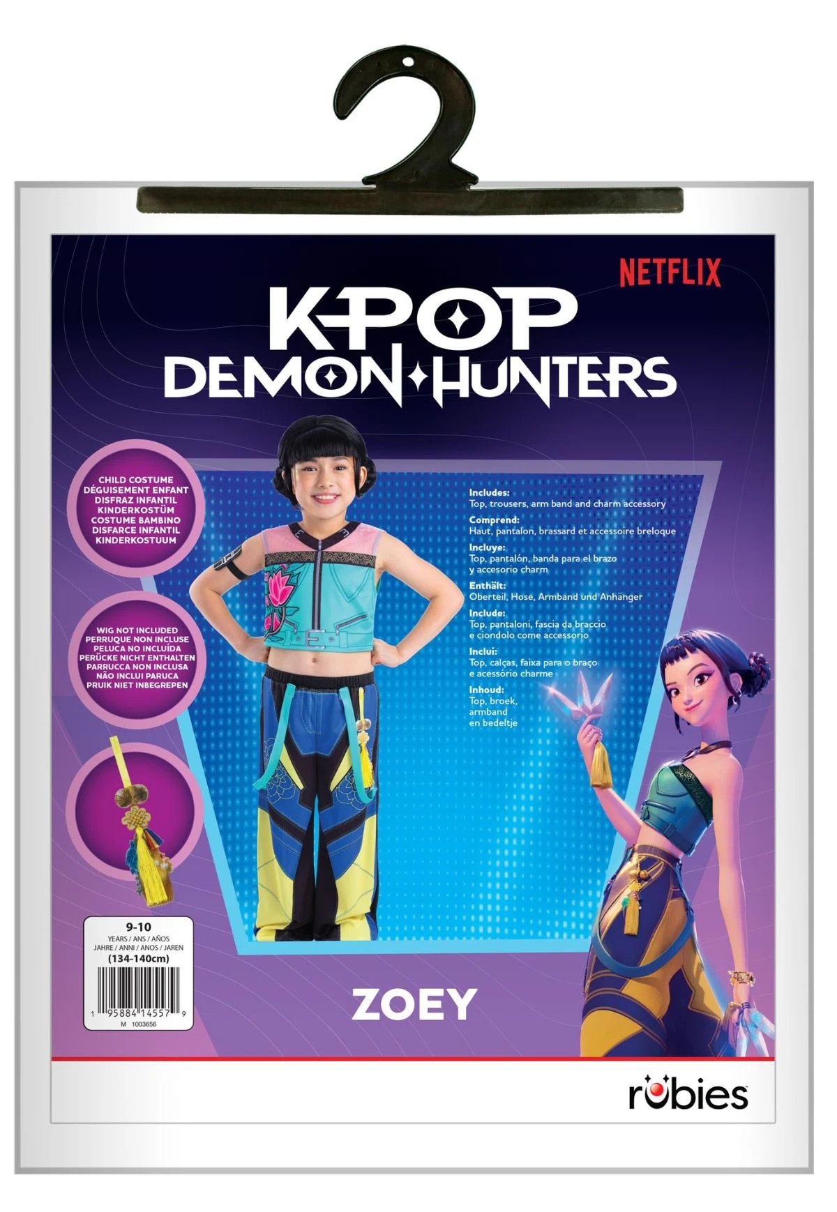 1 KPop Demon Hunters Zoey Kids Costume - Ages 9-10, 1 of 9
