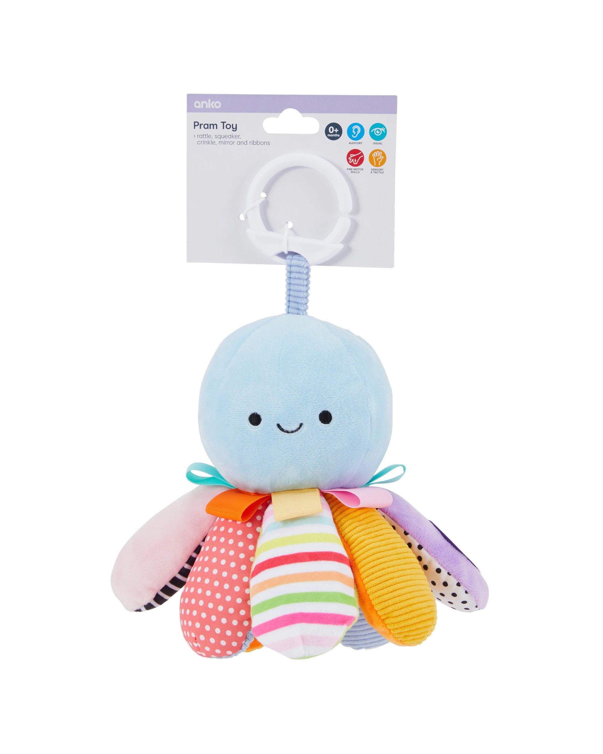 4 Pram Toy - Octopus, 4 of 4