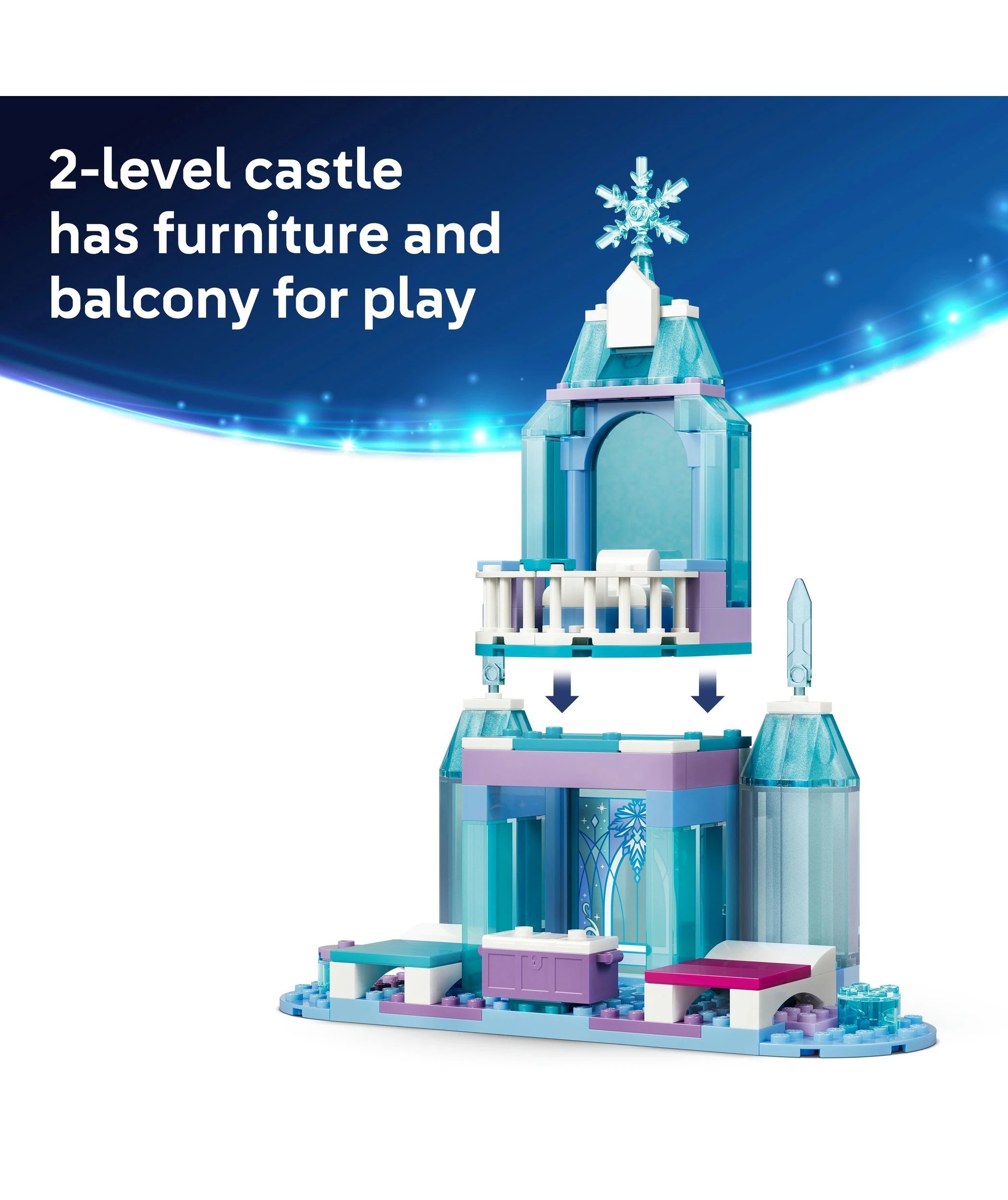 7 LEGO Disney Princess Elsa's Ice Castle & Snow Ride Adventure 43281, 7 of 10
