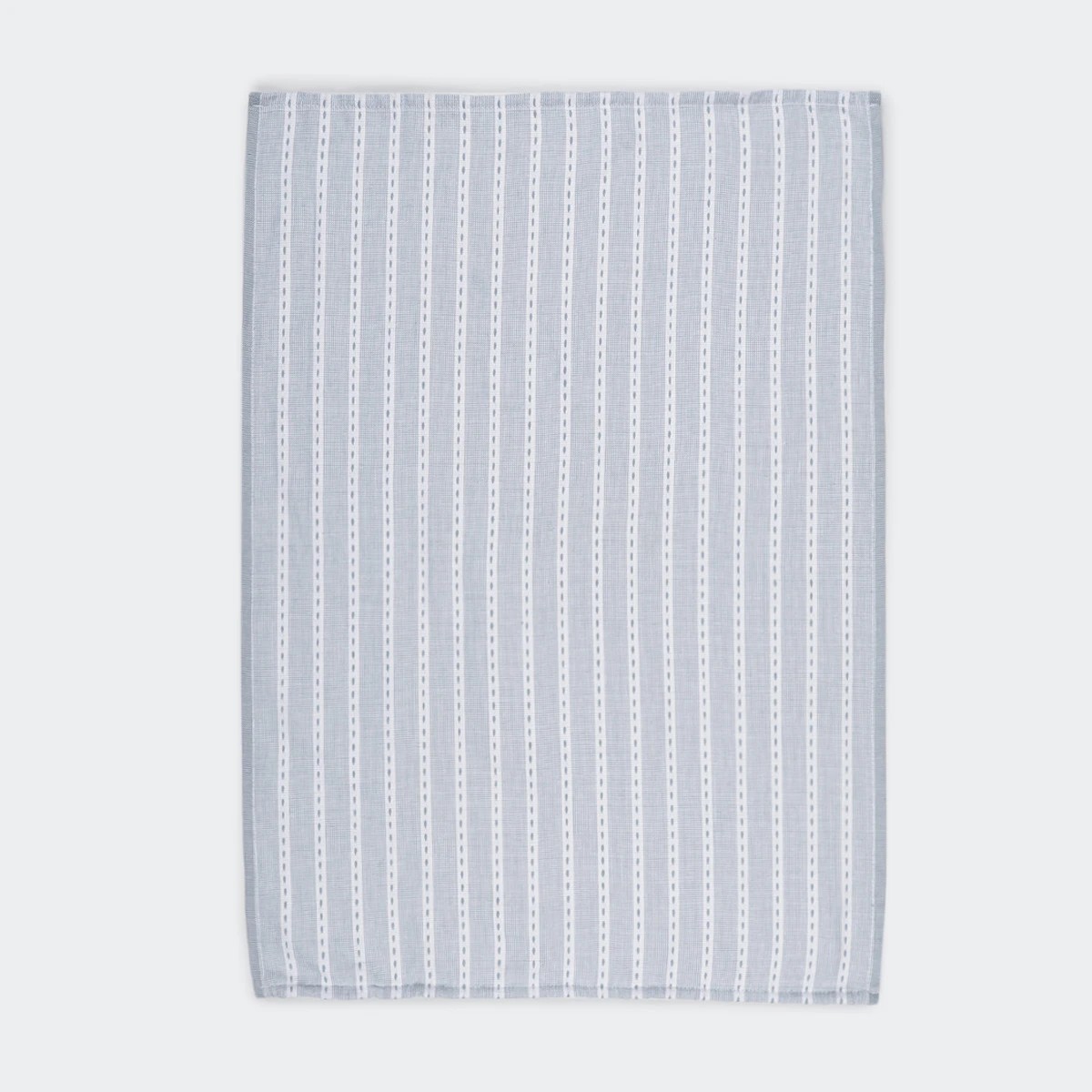 5 3 Pack Blue Chambray Extra Large Tea Towels, 5 of 6