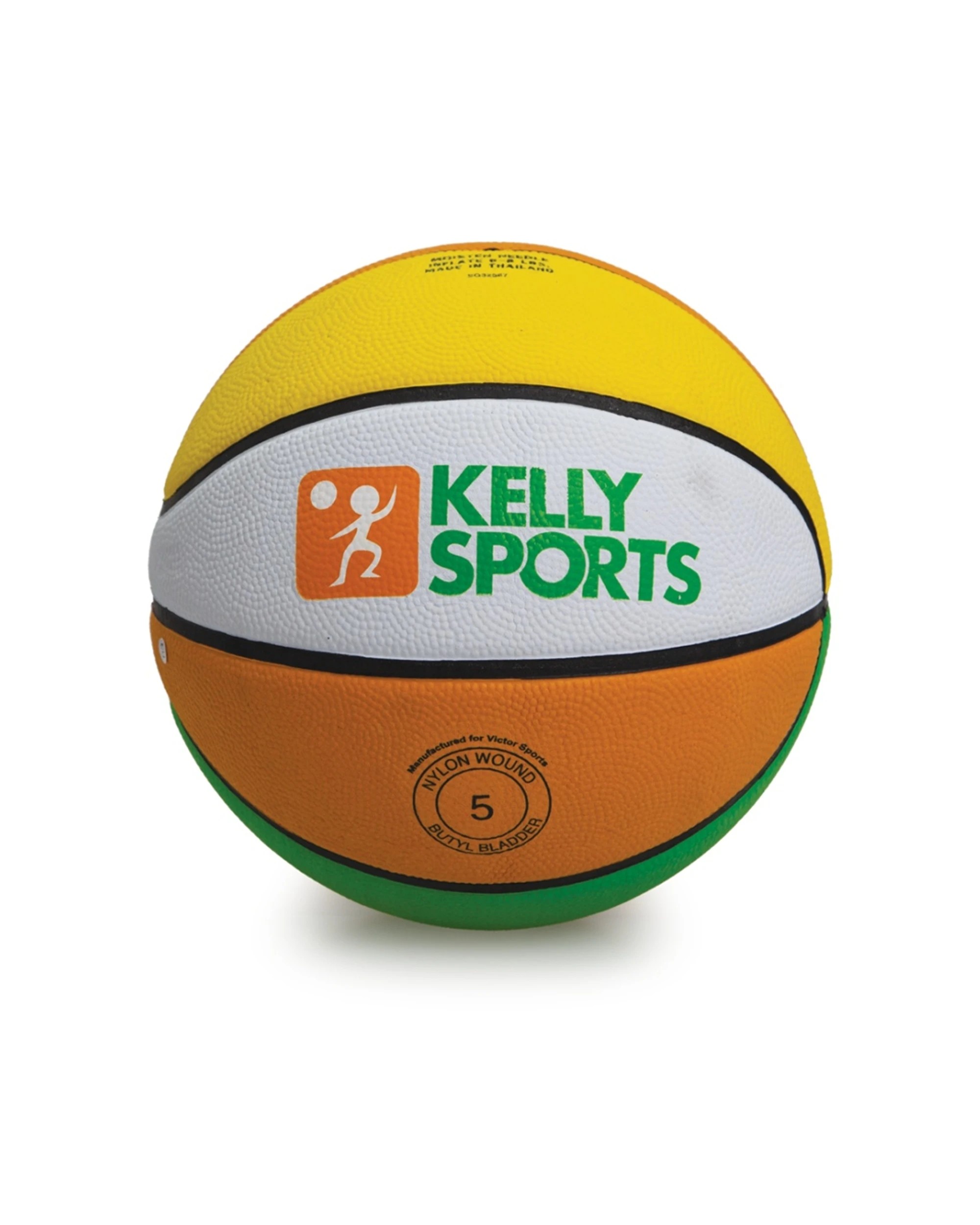 1 Victor Sports Basketball Cellular Rubber Grip Youth Size 5 - Orange, 1 of 1