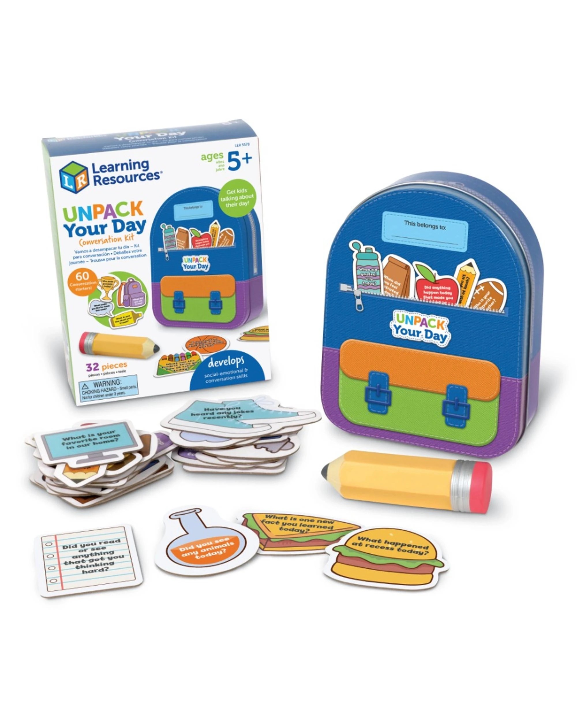 1 Learning Resources Unpack Your Day Conversation Kit, 1 of 6