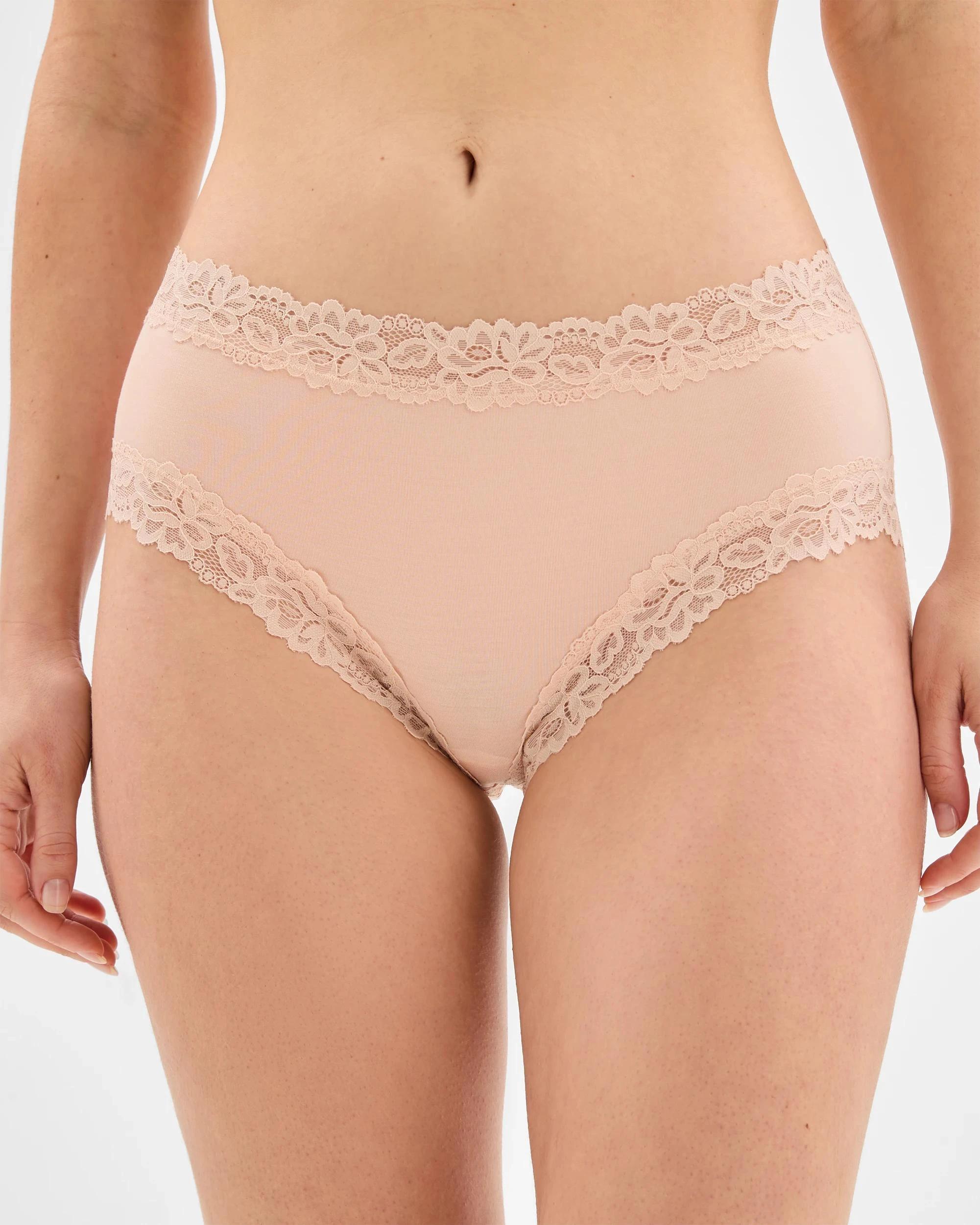 2 Target Woman Modal and Lace 2 Pack Midi Briefs BARE BEAUTY, 2 of 4