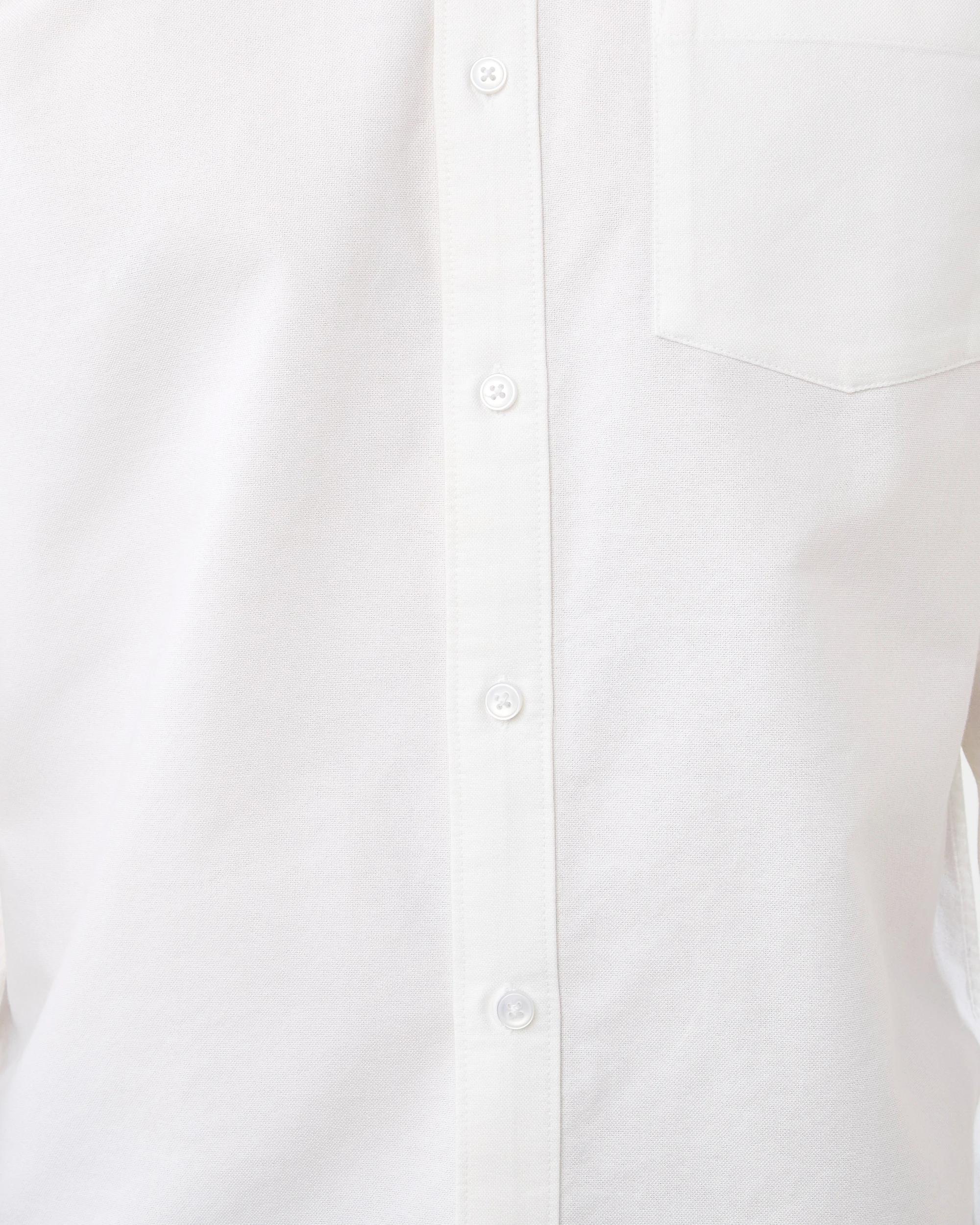 8 Long Sleeve Oxford Shirt White, 8 of 8