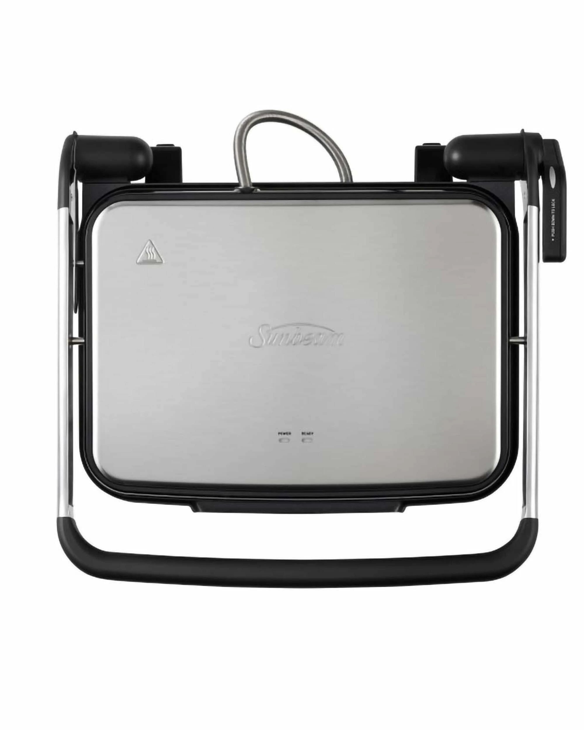 2 Sunbeam Cafe Style 6-Slice Sandwich Press - SILVER, 2 of 3