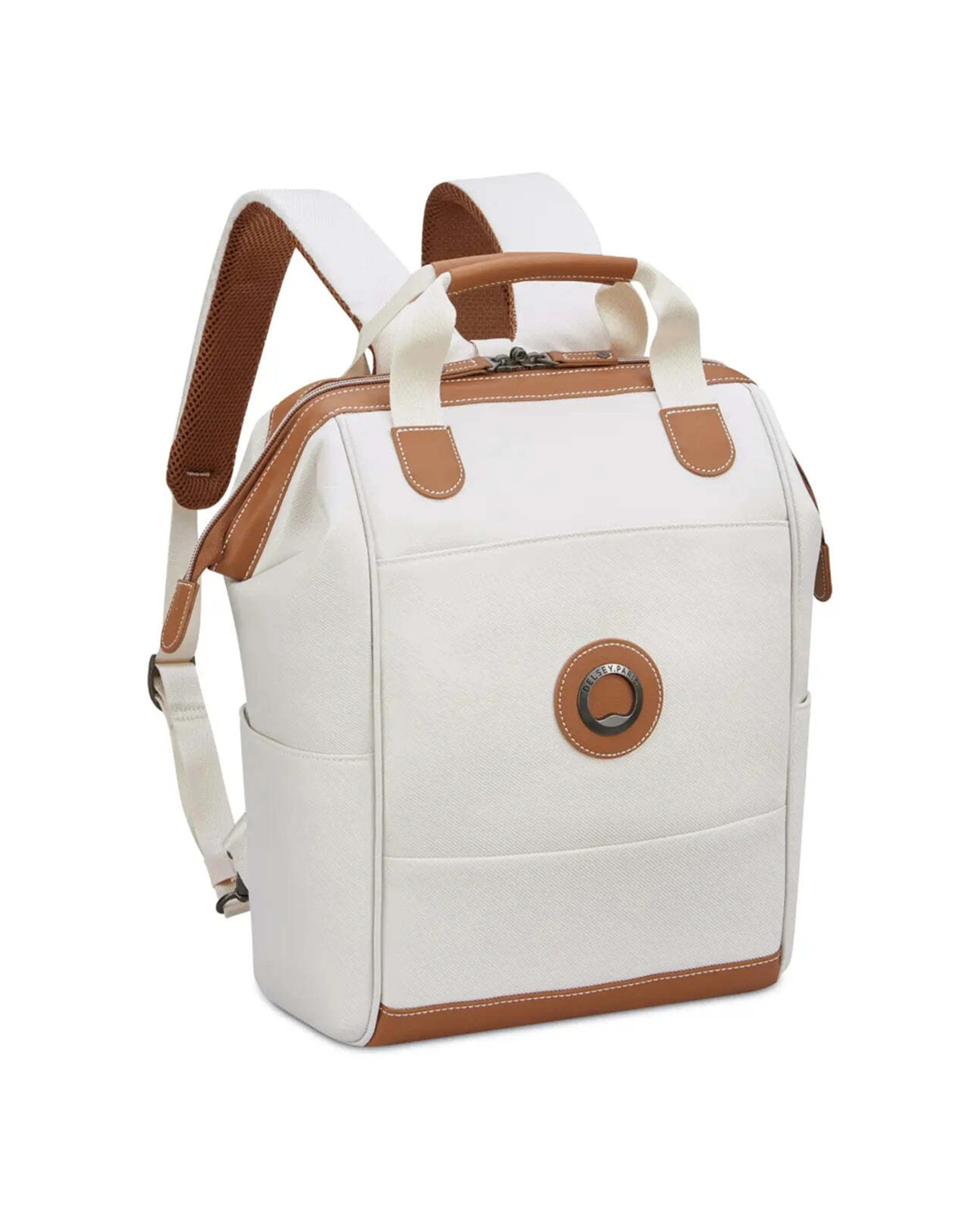 3 Delsey Luggage Chatelet Air 2.0 14in Laptop Tote Backpack Padded Laptop Compartment Smart Angora - White, 3 of 6