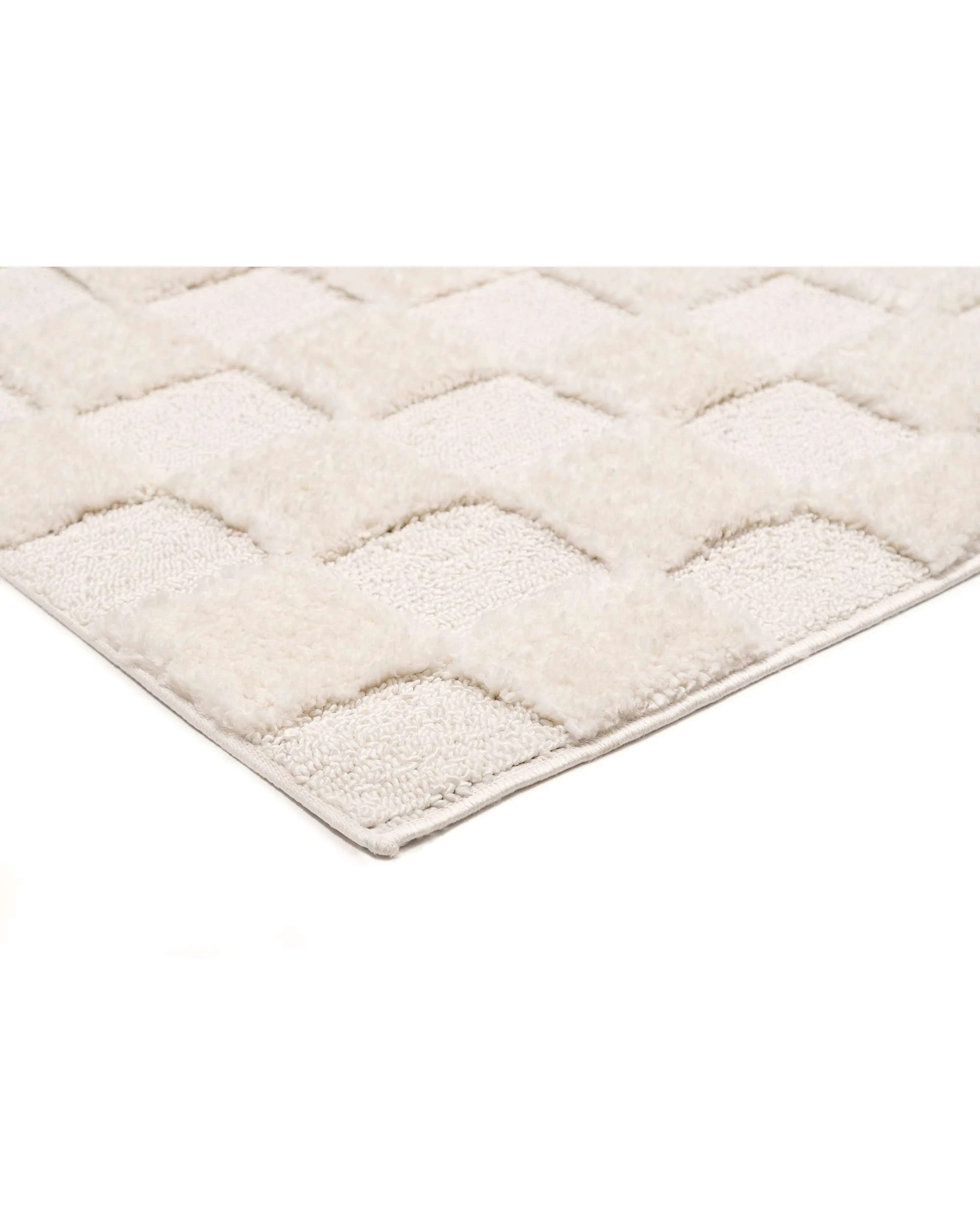 4 Loopsie Ambra Checkered Rug-370cm x 280cm - White, 4 of 8