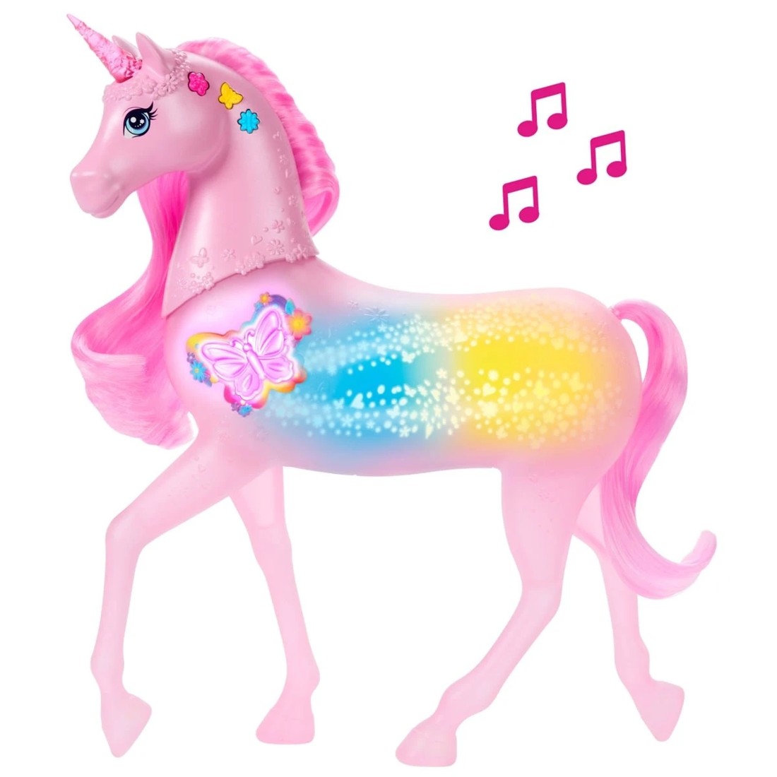 5 Barbie Sparkle Lights Unicorn Toy, 5 of 6