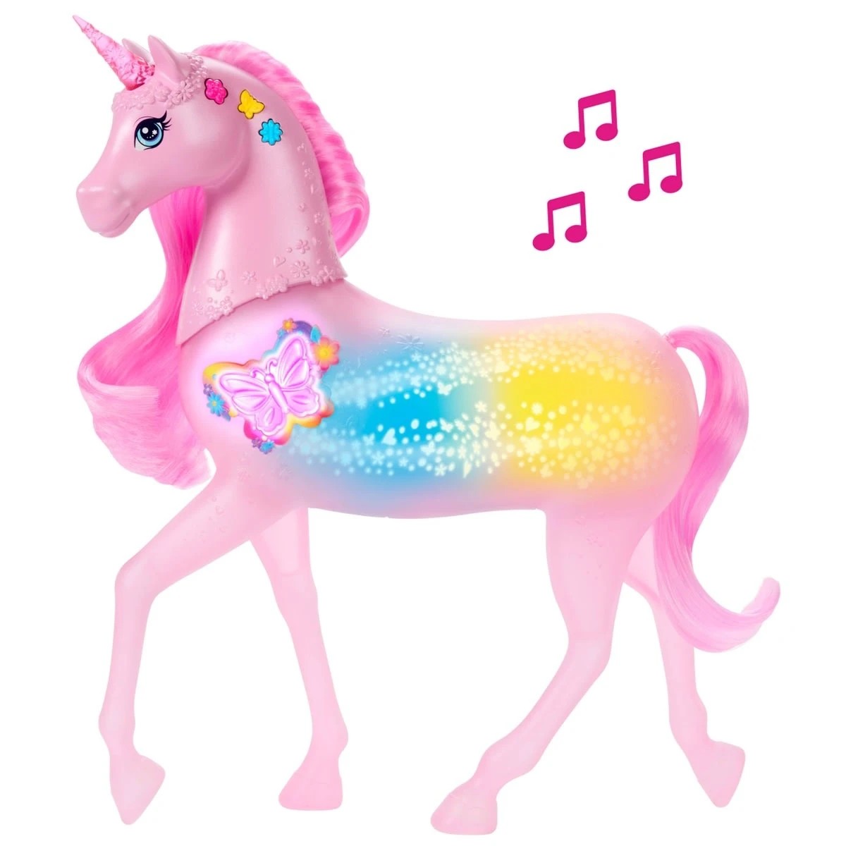5 Barbie Sparkle Lights Unicorn Toy, 5 of 6