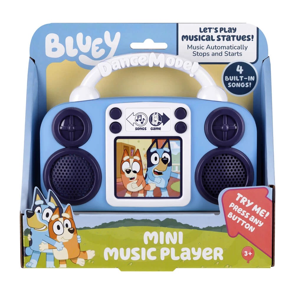 1 Bluey - Mini Music Player Freeze Dance Boombox - Interactive Toy, 1 of 5