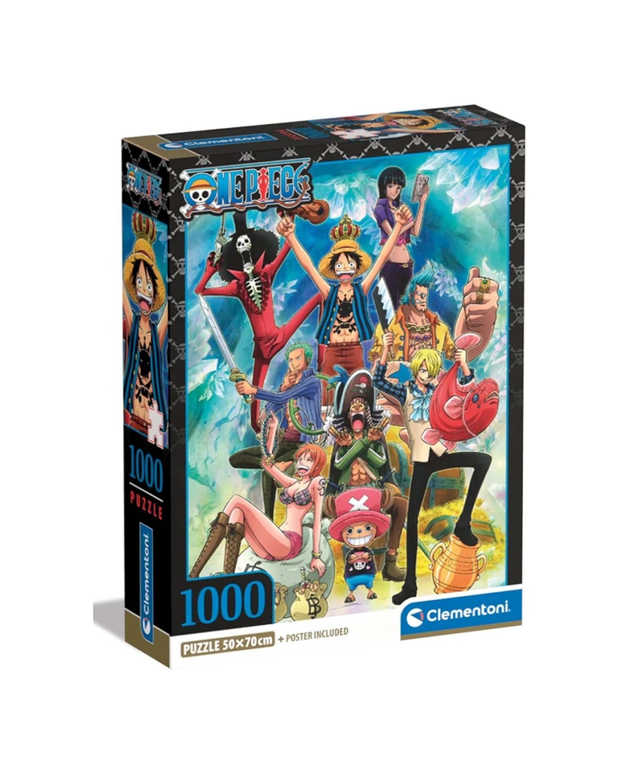1 Clementoni One Piece 1000pc Jigsaw Puzzle Set 50x70cm Design 3 - Multi, 1 of 2