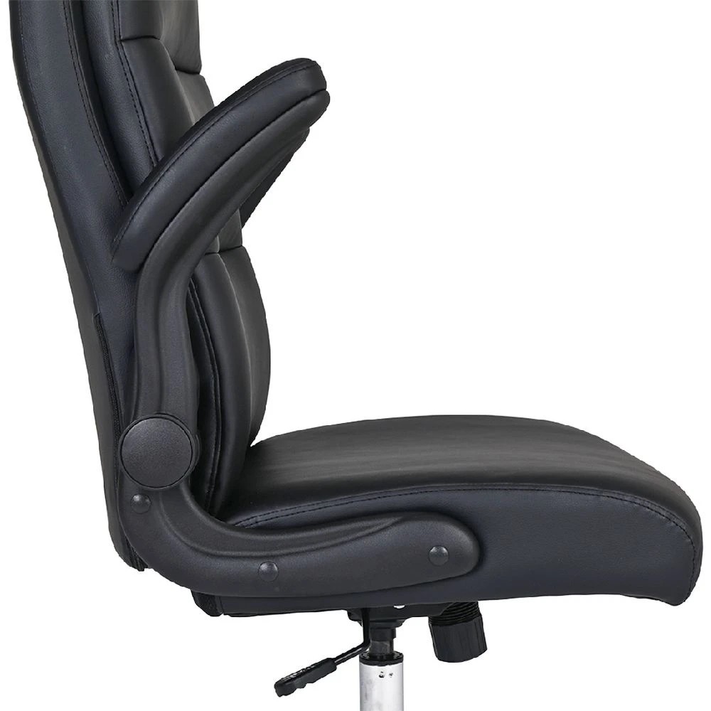 7 J.Burrows Stanton PU Chair Black Ergonomic Chairs and Desk Chairs, 7 of 10