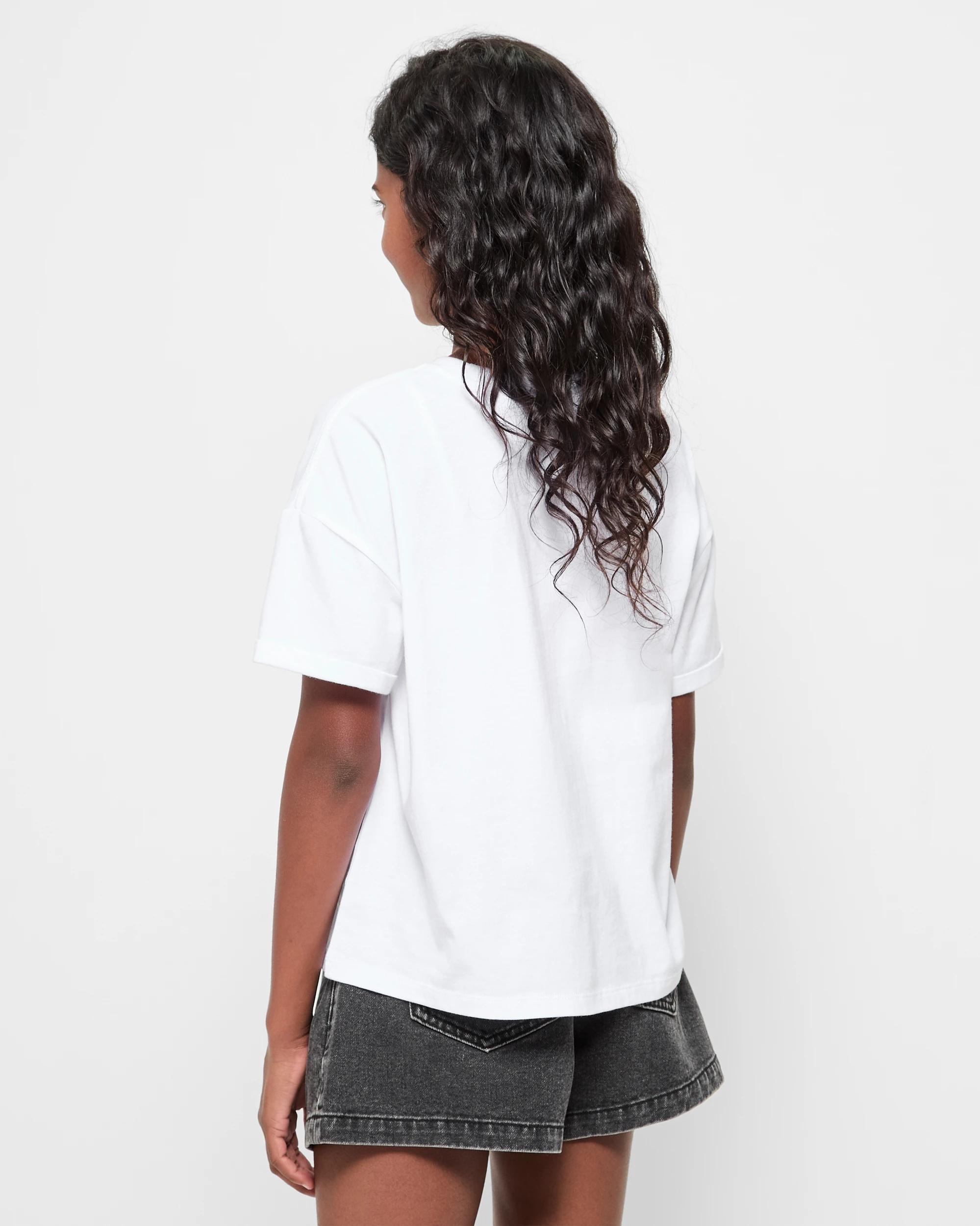 3 Spice Girls Textured Glitter Print T-shirt WHITE, 3 of 5