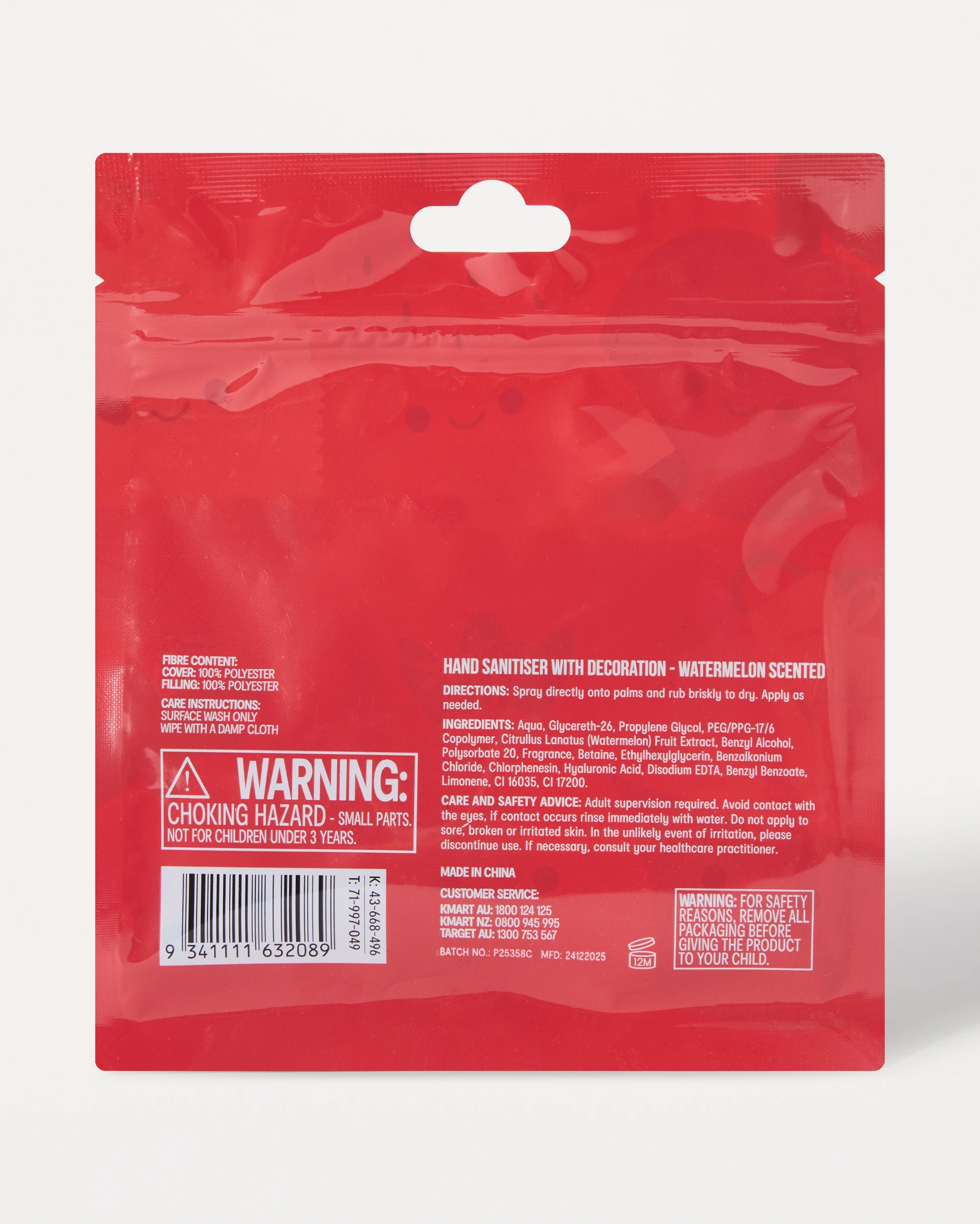 6 OXX Bodycare Hand Sanitiser with Decoration 30ml - Watermelon Scented, 6 of 6