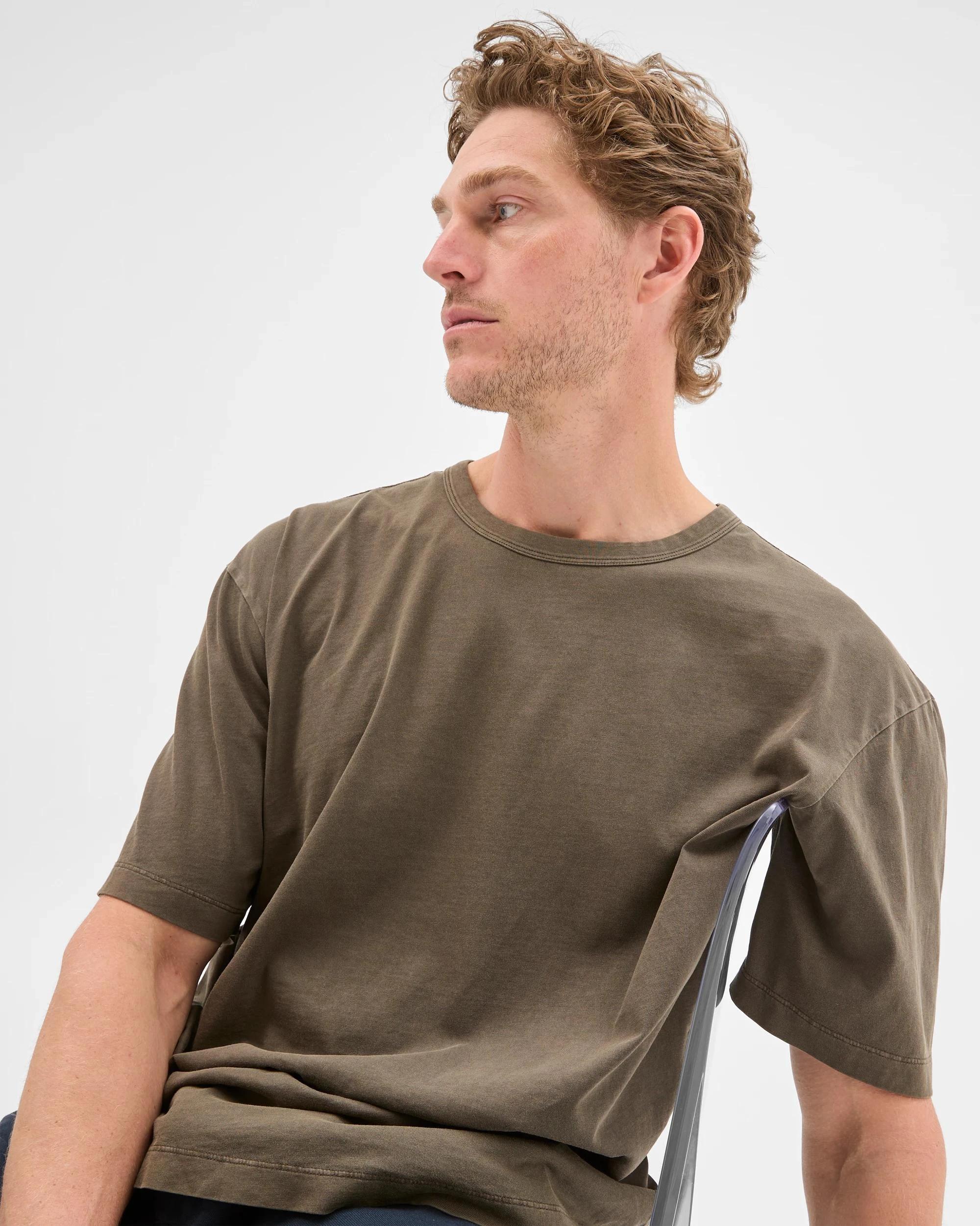 4 Target Man Australian Cotton T-Shirt DARK OLIVE, 4 of 6