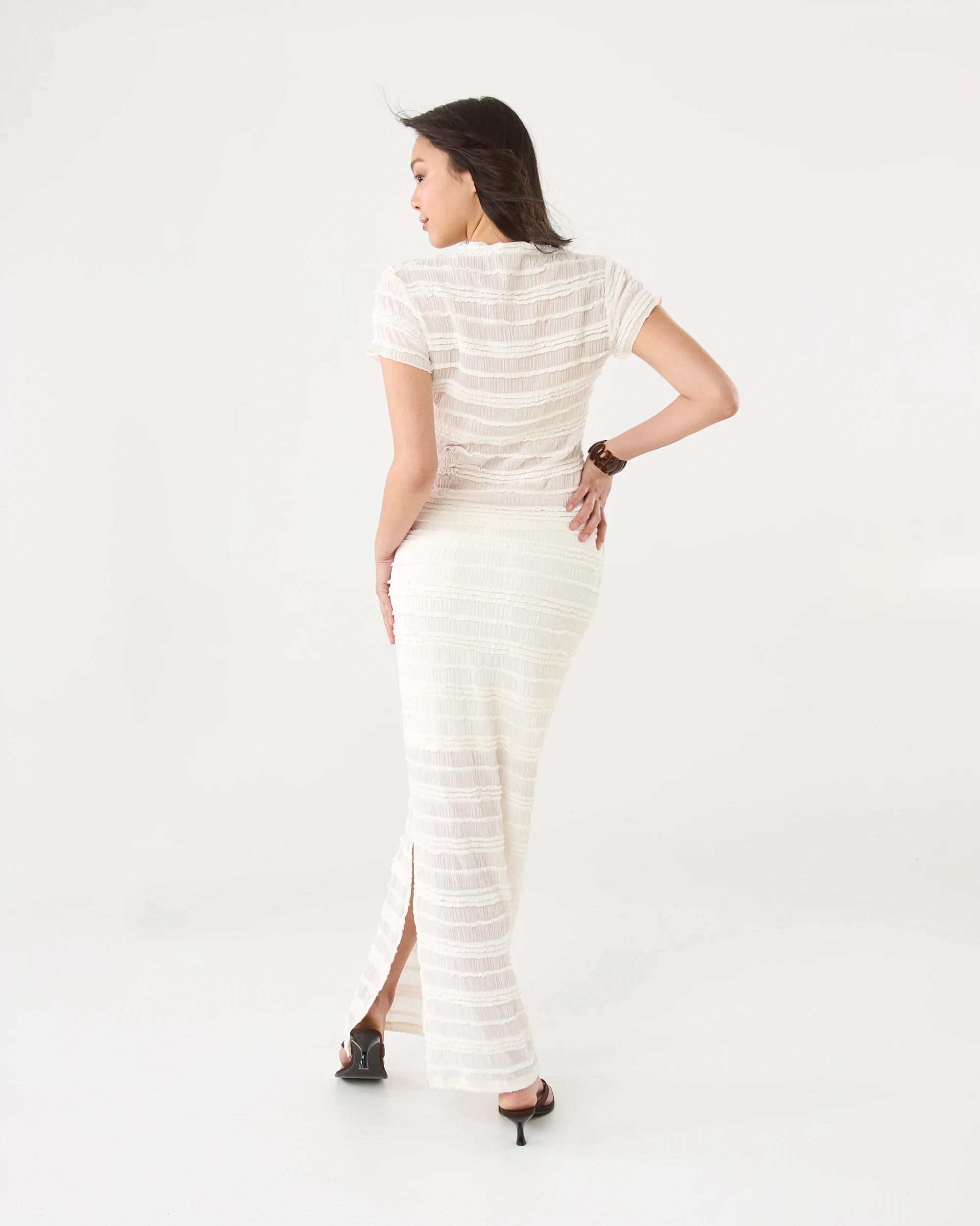 4 Short Sleeve Textured T-shirt Cld White, 4 of 8